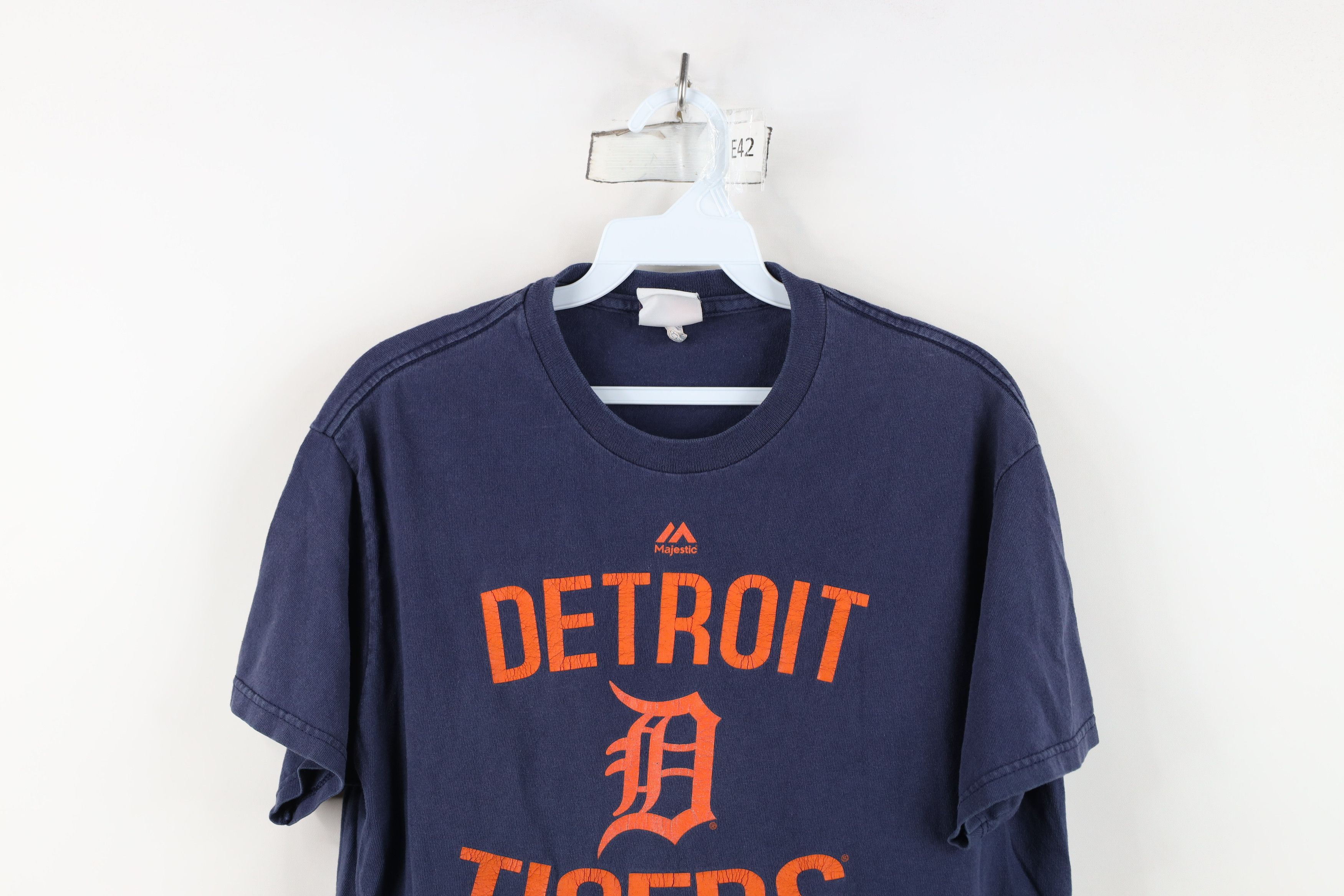 Majestic Vintage Majestic Detroit Tigers Baseball T-Shirt Blue Size US M / EU 48-50 / 2 - 2 Thumbnail