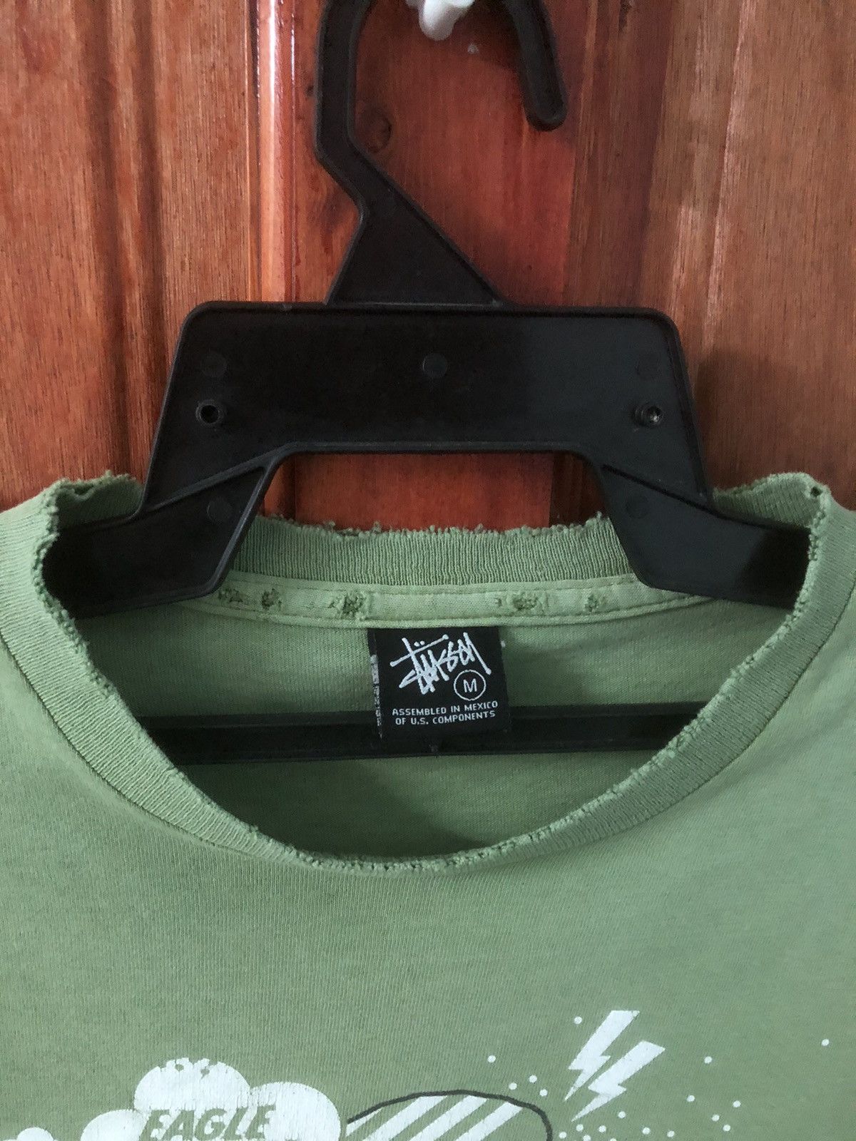 Stussy × Vintage Vintage Stussy Eagle Distressed Tee Size US M / EU 48-50 / 2 - 5 Thumbnail