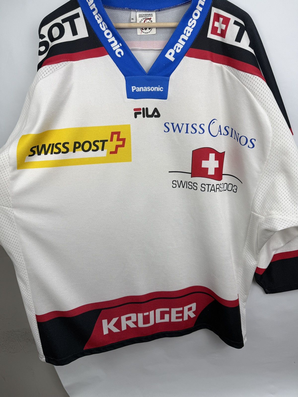 Fila 🇨🇭Vintage 2003 Fila Swiss Stars Hockey Jersey Tissot Skoda Size US XL / EU 56 / 4 - 4 Thumbnail