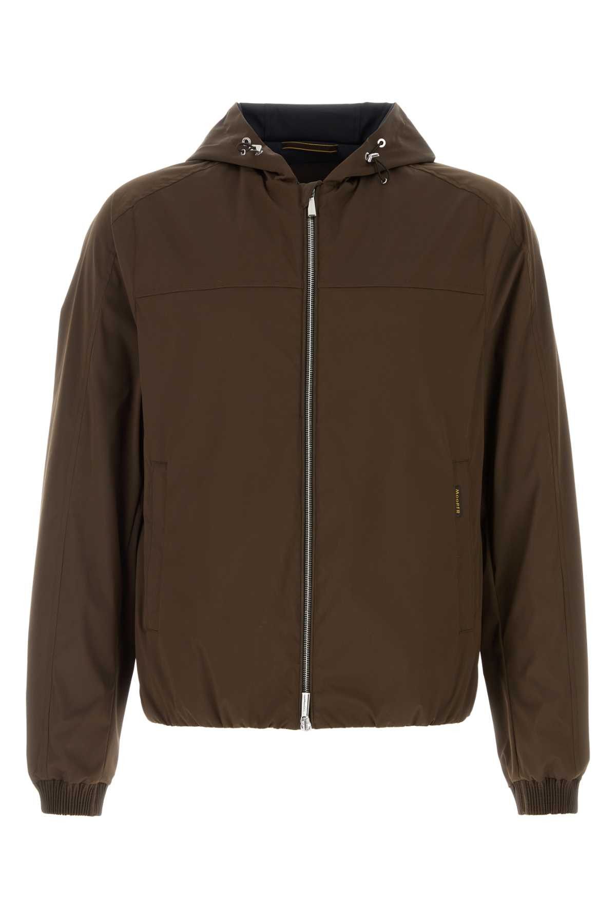 MooRER Chocolate Stretch Polyester Albori Jacket Size US S / EU 44-46 / 1 - 1 Thumbnail