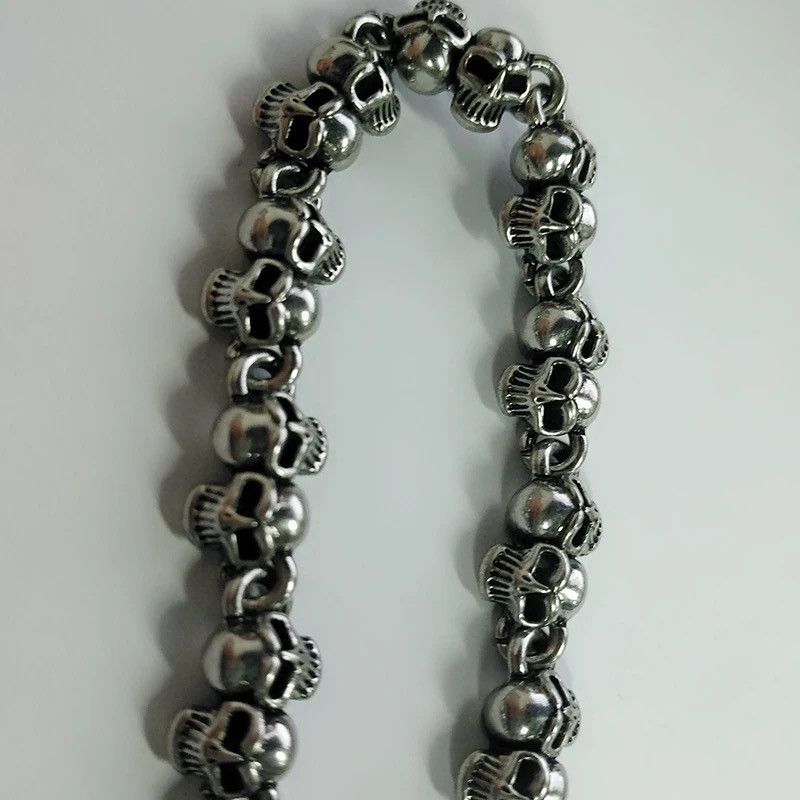 Jewelry Skull Punk Rock Bracelets Size ONE SIZE - 4 Thumbnail