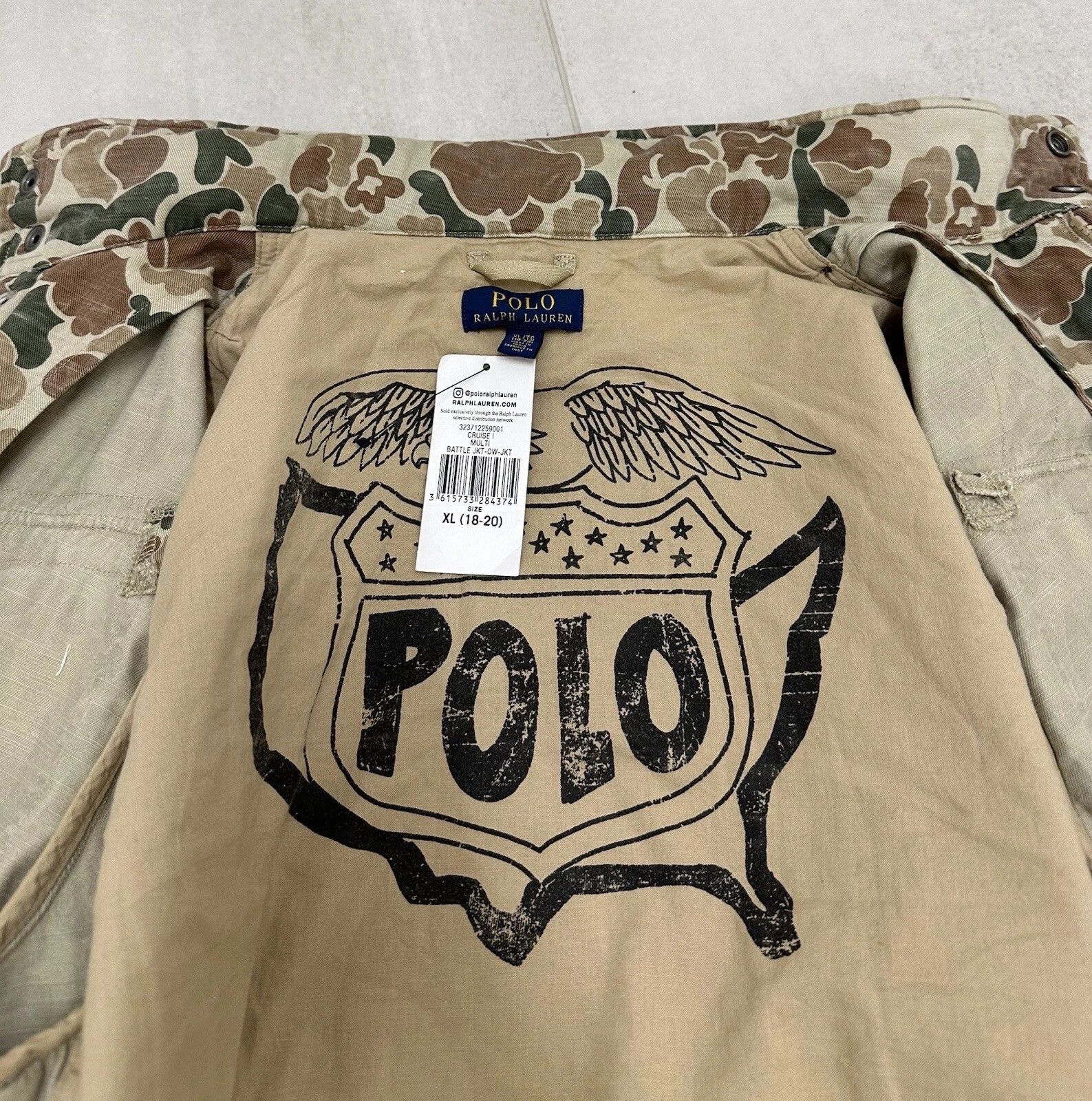 Polo Ralph Lauren Polo Ralph Lauren Military USA Flag Camo Women Jacket Army Size XXL / US 16-18 / IT 52-54 - 15 Thumbnail