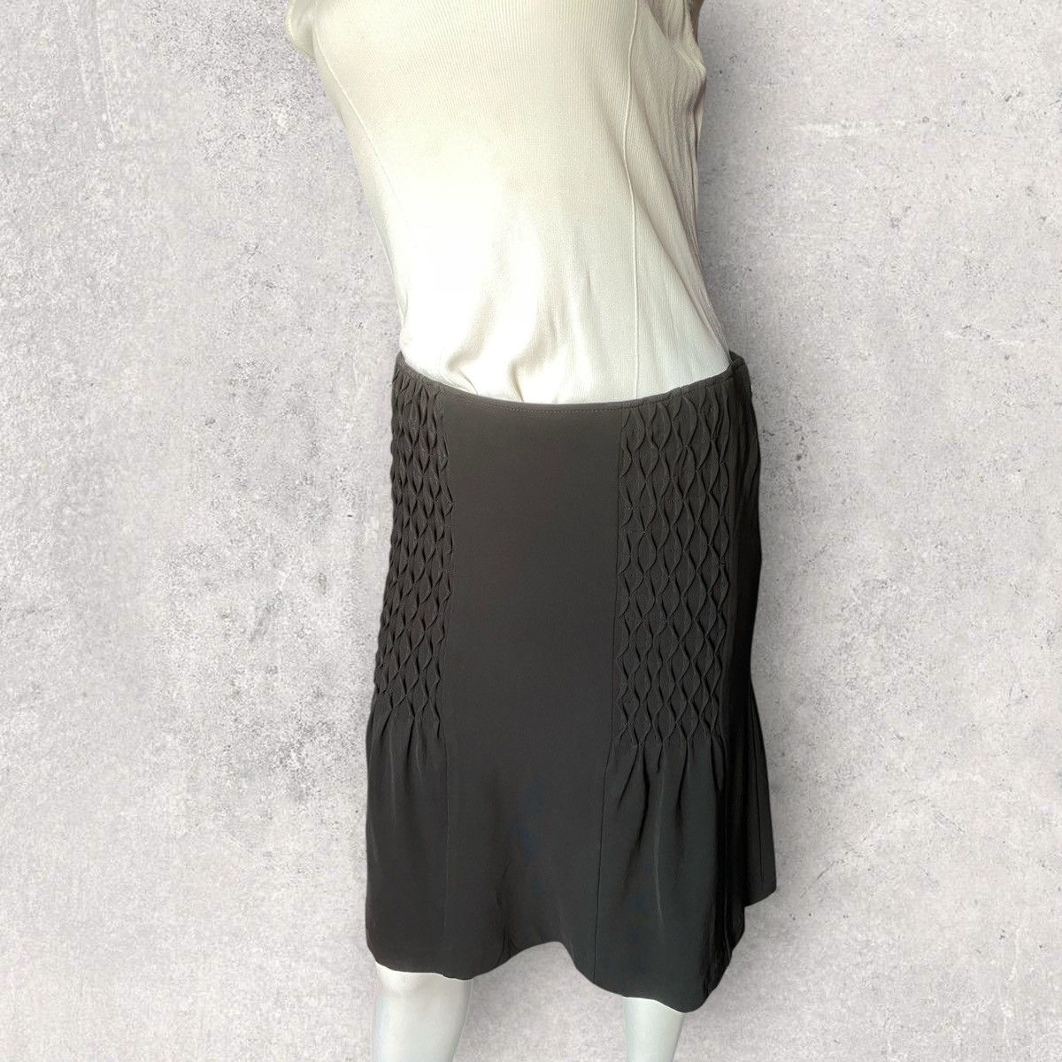 Jean Paul Gaultier JPG Smocking Pattern Skirt Size 28" / US 6 / IT 42 - 2 Thumbnail