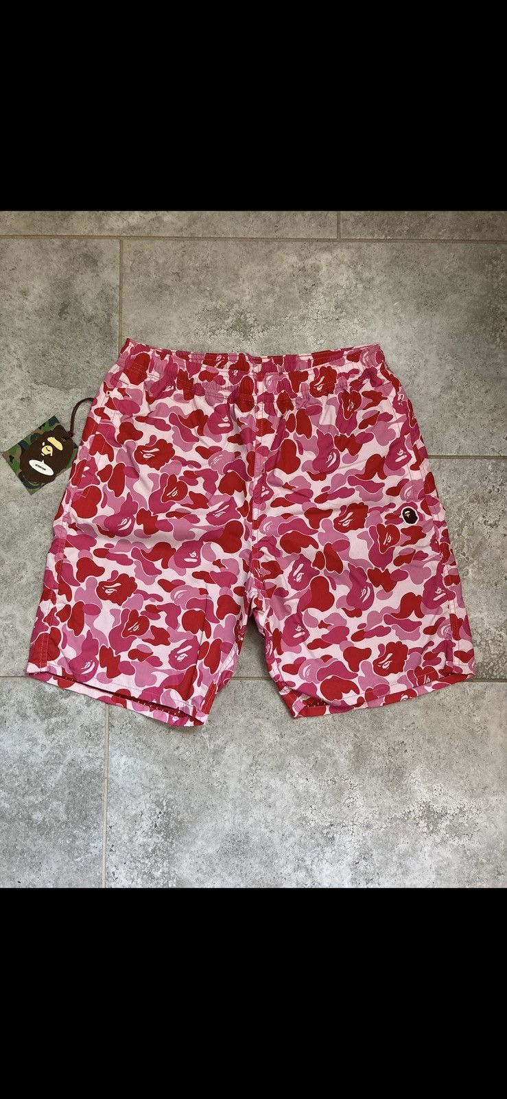 Bape Bape pink ABC camo beach shorts Size US 30 / EU 46 - 1 Thumbnail