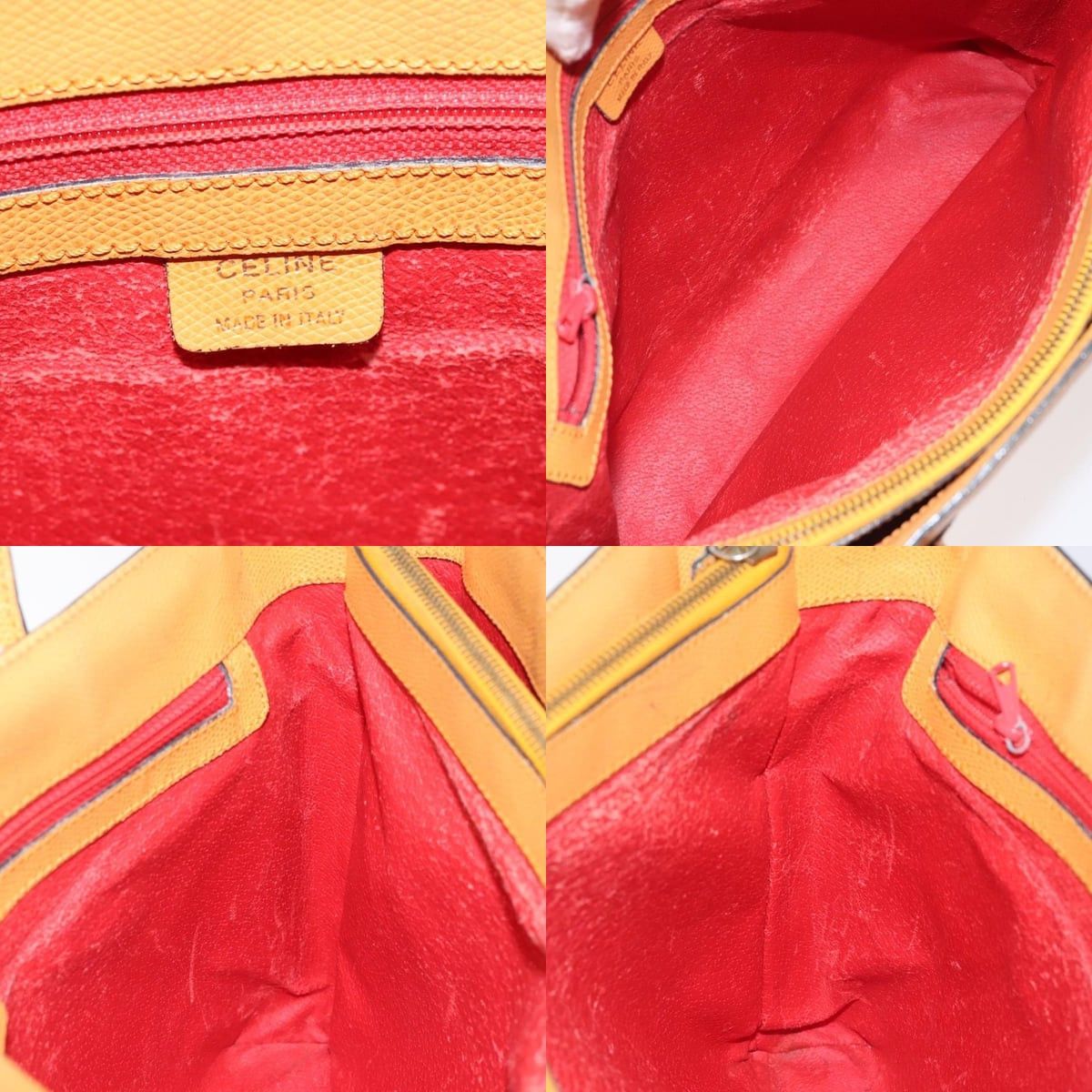 Celine CELINE Hand Bag Leather Orange Size ONE SIZE - 11 Thumbnail