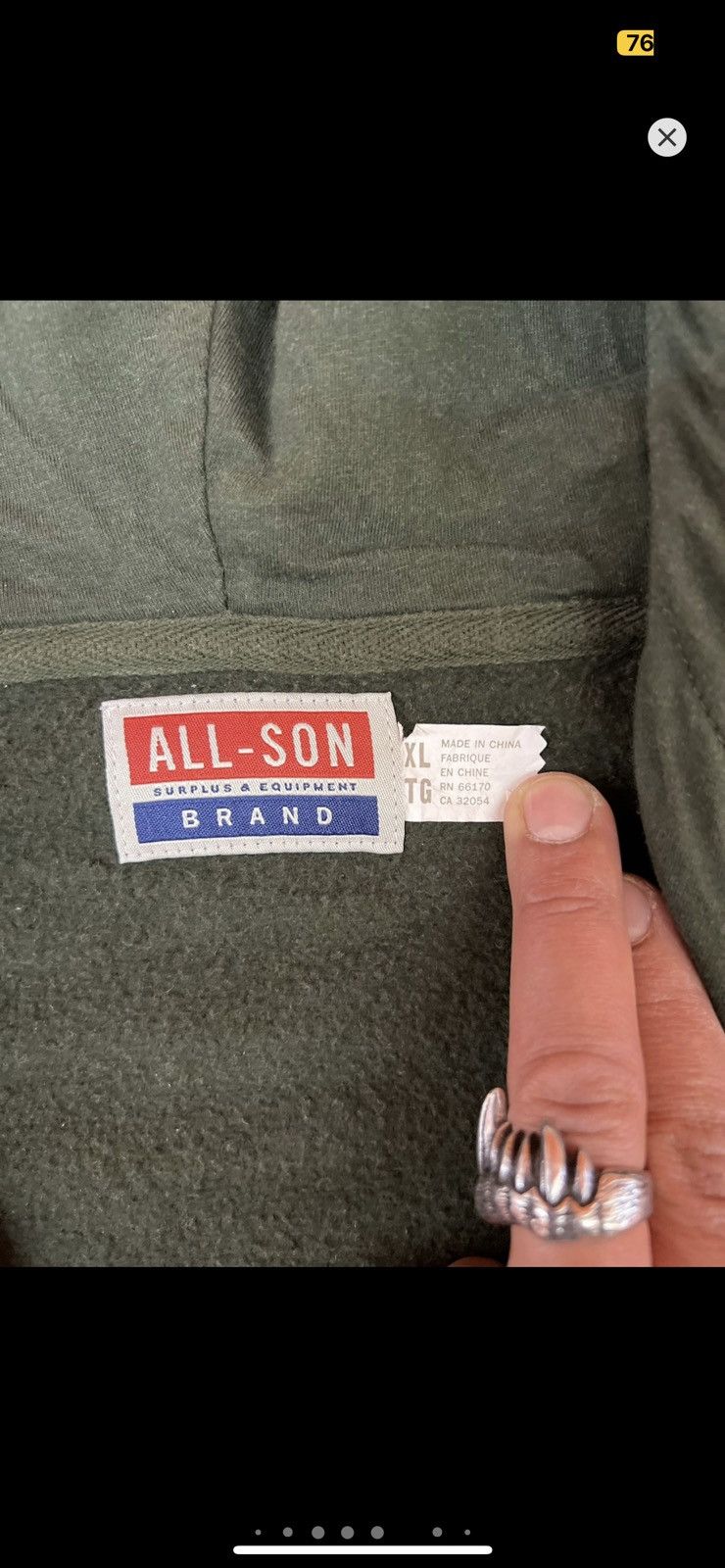Vintage ***FINAL DROP***RARE ALL SON TECHNICAL ZIP UP JACKET XL Size US XL / EU 56 / 4 - 11 Thumbnail