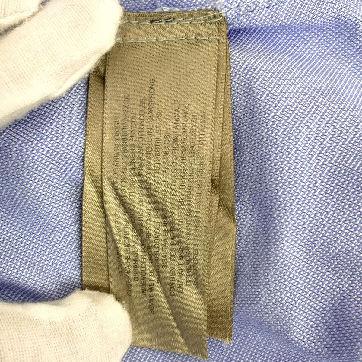 Burberry Burberry Blue Cotton Collared Long Sleeve Shirt K26WX Size S / US 4 / IT 40 - 7 Thumbnail