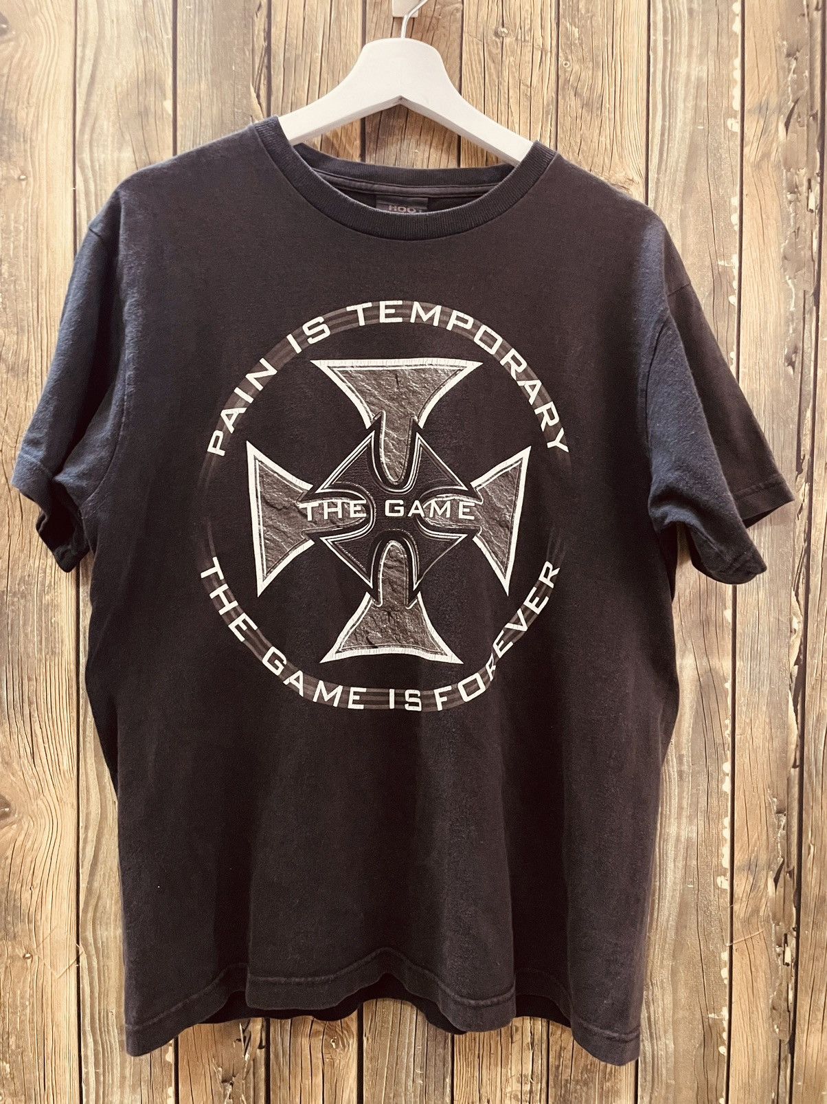 Vintage × WWE × WWF WWE Cross Single Stitch Wrestling Tee Size US M / EU 48-50 / 2 - 1 Thumbnail