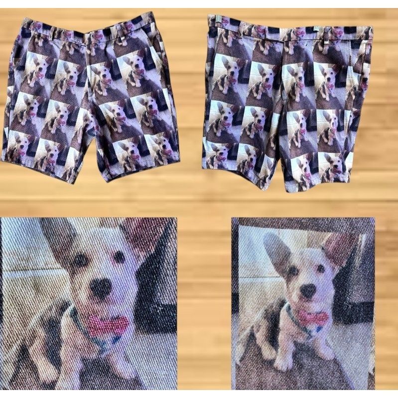 Vintage Print All Over Me Corgi Dog Shorts Unisex Large PAOM Pocket Size US 37 - 3 Thumbnail