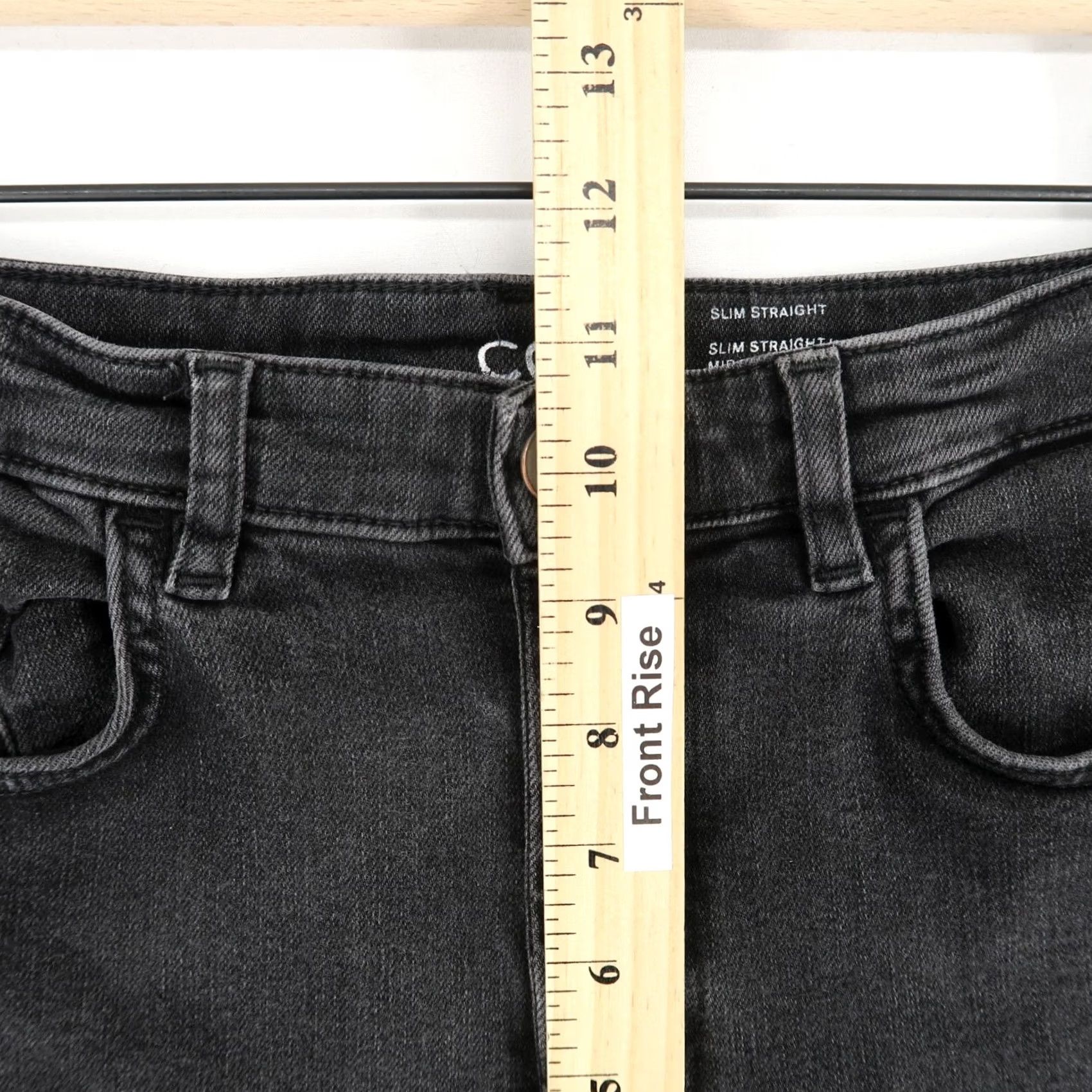 Cos COS Jeans Womens Slim Ankle 30 Black Wash Stretch Mid Rise Denim Size 30" / US 8 / IT 44 - 4 Thumbnail