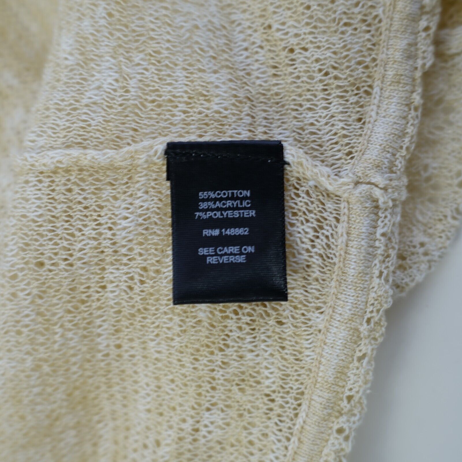 Torrid Torrid Cream Knit Lace Cardigan Sweater Size 2 Cotton Acryli Size XS / US 0-2 / IT 36-38 - 6 Thumbnail