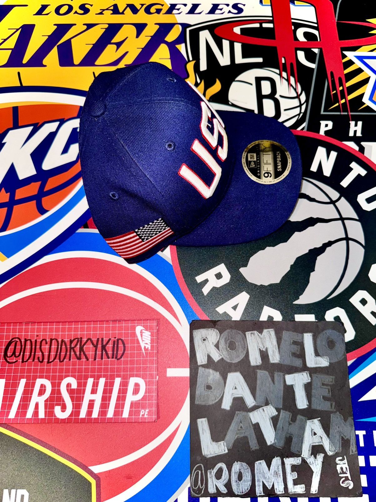 New Era Navy Blue New Era 9FIFTY USA Embroidered Snapback Size ONE SIZE - 4 Thumbnail