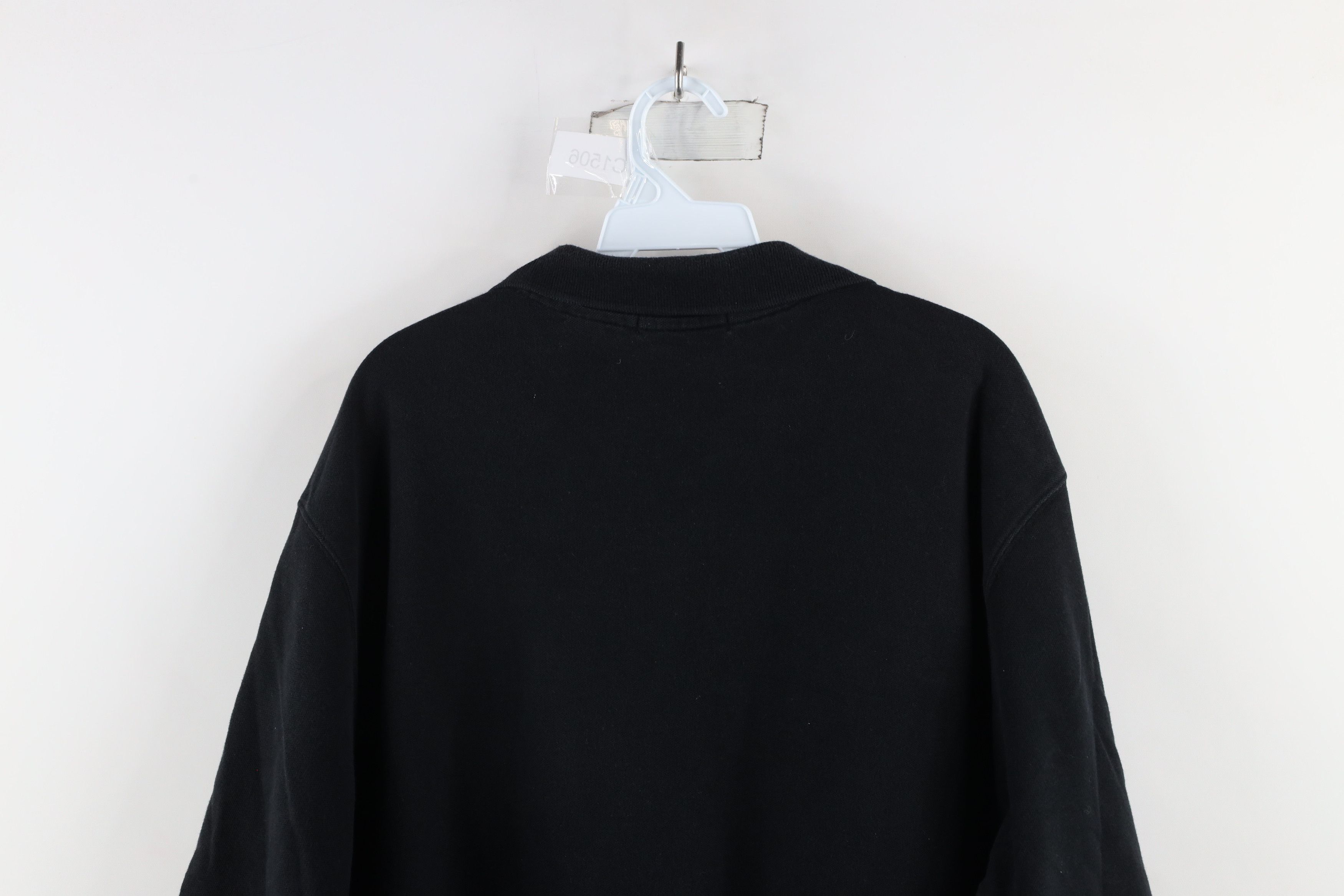 Vintage Vintage 90s Streetwear Heavyweight Polo Shirt Black Cotton Size US XXL / EU 58 / 5 - 8 Thumbnail