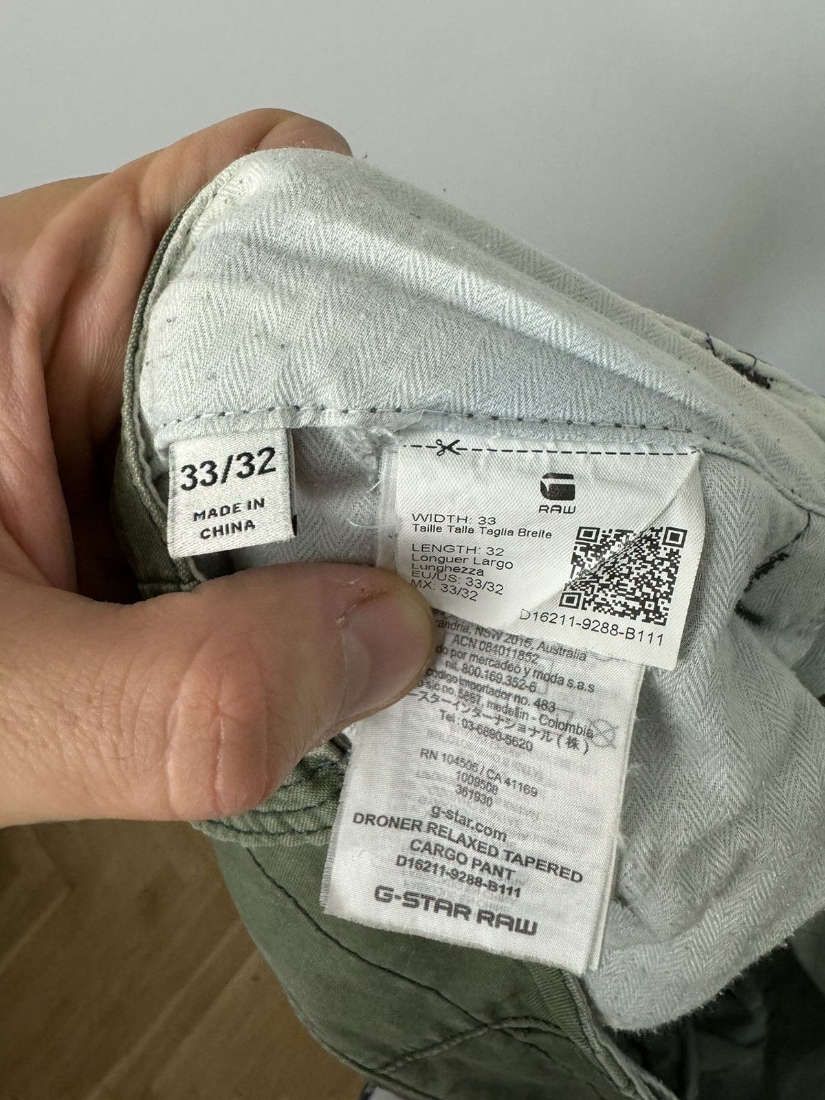 G-Star G Star Raw Olive Cargo Biker Pant India Vintage Y2k Hype Size US 33 - 3 Thumbnail