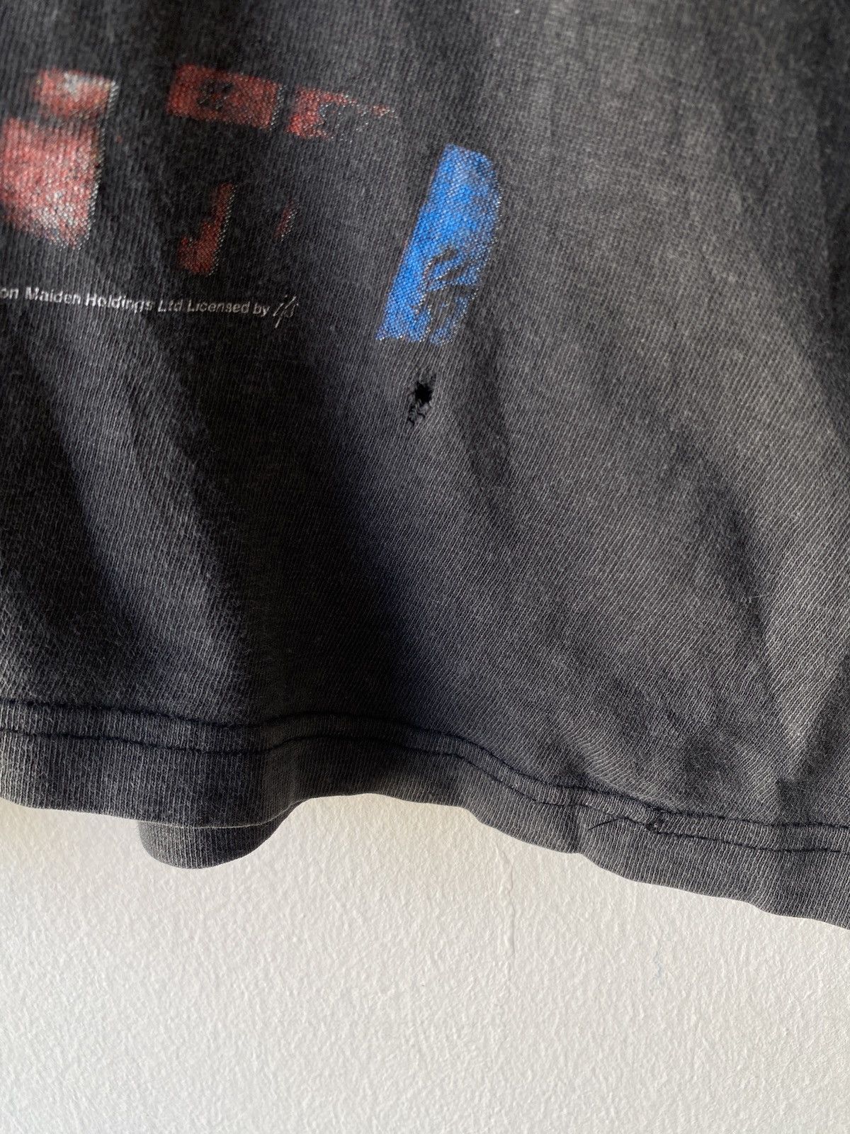 Band Tees × Iron Maiden × Vintage Vintage 80’s Iron Maiden Killers Album Distressed Band Tee Size US M / EU 48-50 / 2 - 10 Thumbnail