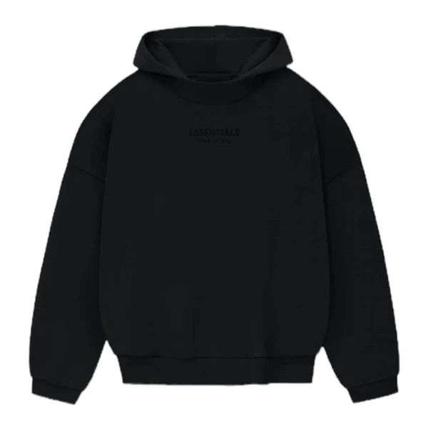 image of Fear Of God Essentials Hoodie “Jet Black”, Men's (Size XL)