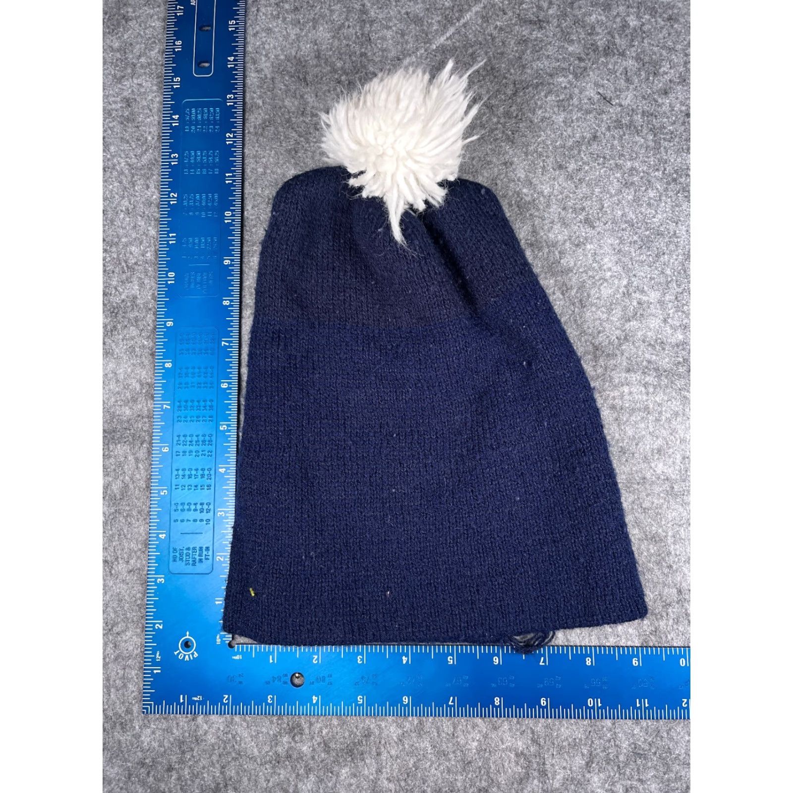 Vintage VINTAGE? No—Unbranded Beanie Knit Adult One Size Blue Pom 100% Acrylic Ski Style Beanie Adult One Size Blue Knit Hat Unbranded Mens Womens Boys Girls Size ONE SIZE - 5 Thumbnail