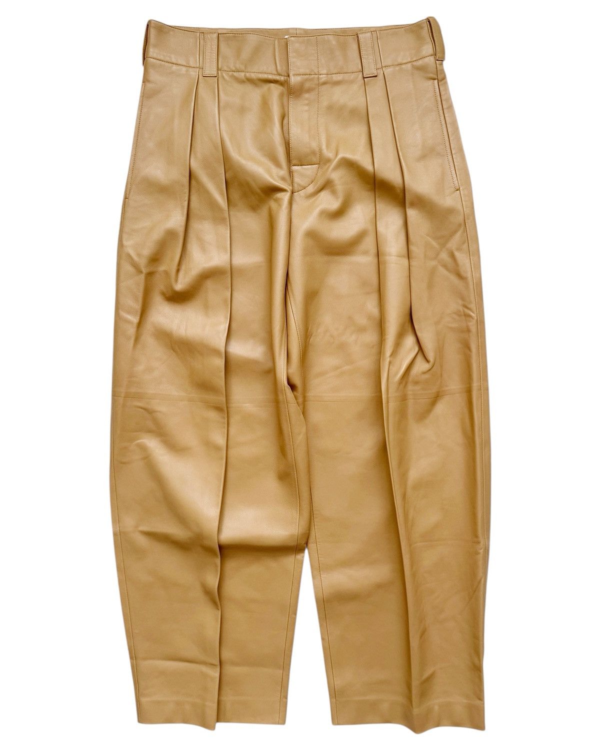 Bottega Veneta $6700 Cashmere Nappa Baggy Pleated Trouser Size US 34 / EU 50 - 1 Thumbnail