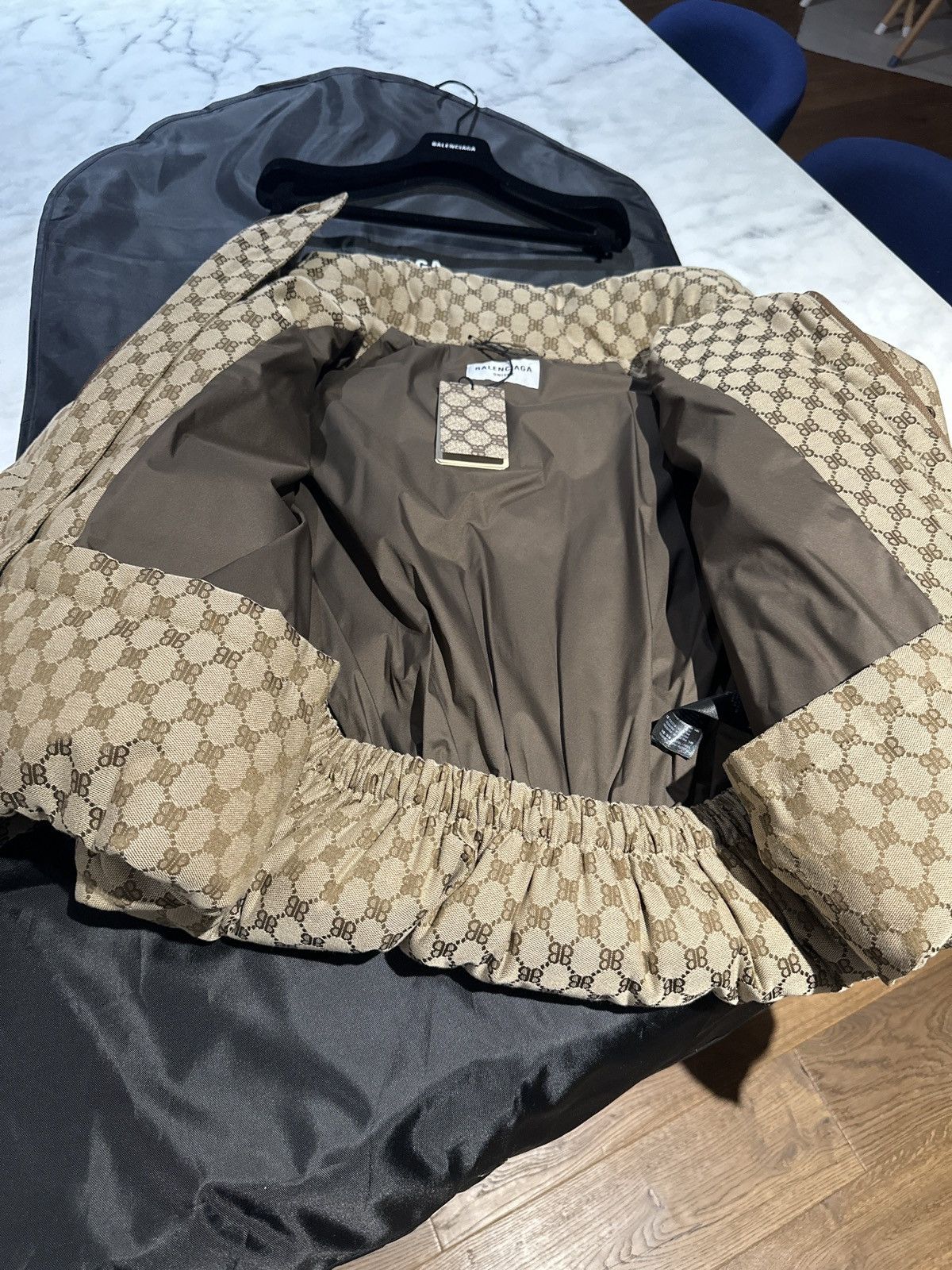 Balenciaga × Gucci Balenciaga X Gucci Puffer Canvas Jacquard Size S / US 4 / IT 40 - 5 Thumbnail