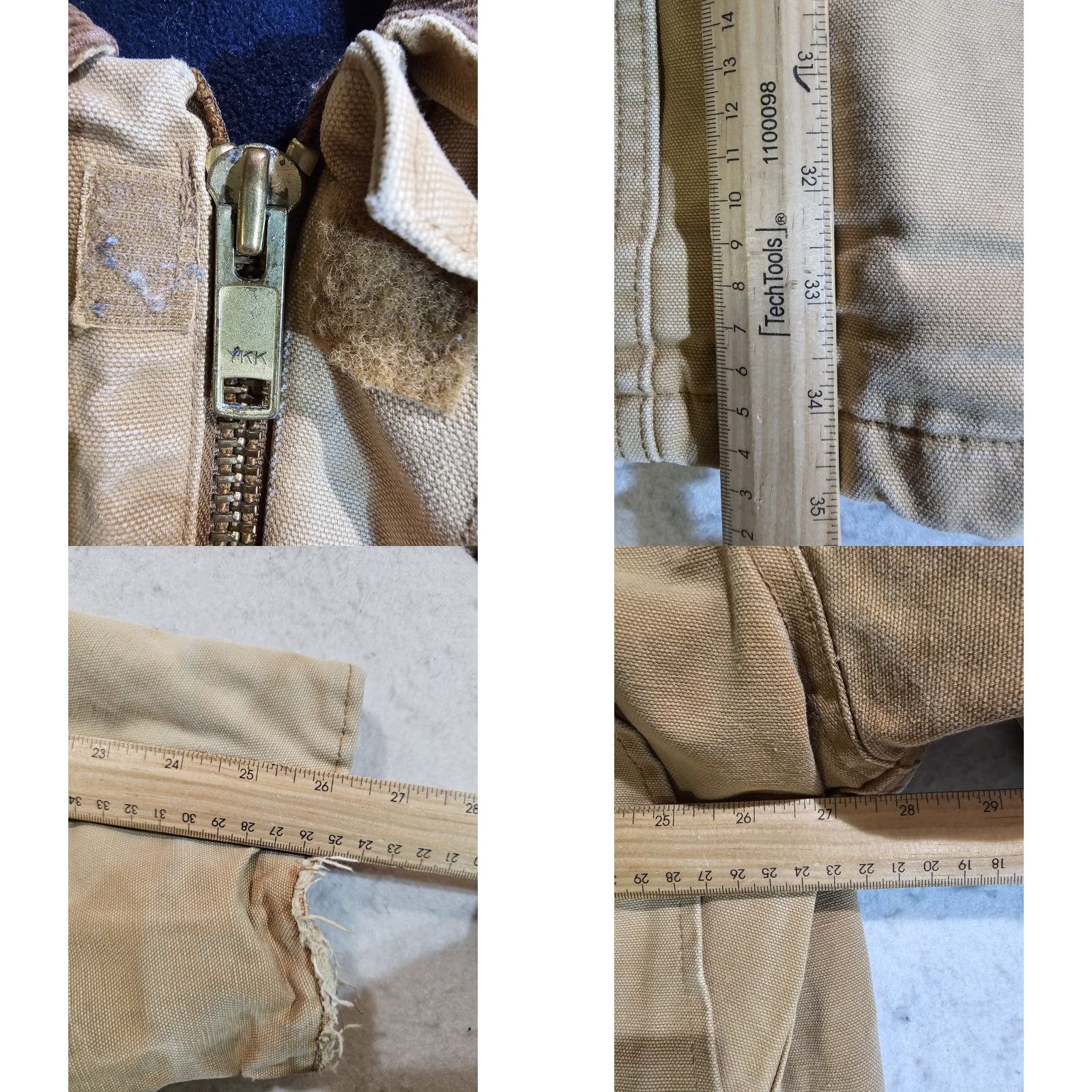 Carhartt VINTAGE Carhartt Muleskins Jacket Brown Blanket Lined Detroit Jacket Mens 2XL Bomber Jacket Wool Lining Canvas Cotton 90s Outdoor Workwear Mens Size US XXL / EU 58 / 5 - 8 Thumbnail