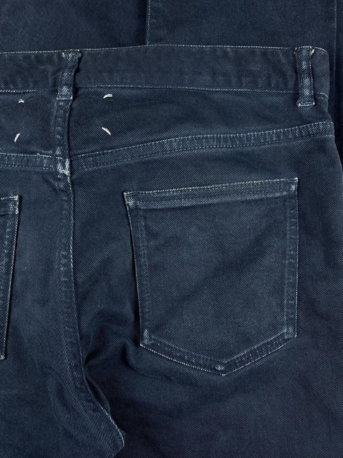 Maison Margiela AW15 Maison Margiela Line 10 Stitched Navy Blue Slim Jeans Size US 30 / EU 46 - 4 Thumbnail