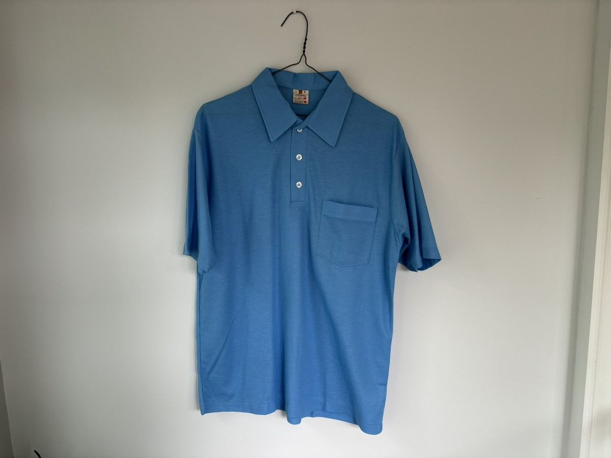 Vintage 1980s Vintage Polo Shirt 90s Deadstock Blank Pullover Tee 80 Size US L / EU 52-54 / 3 - 5 Thumbnail