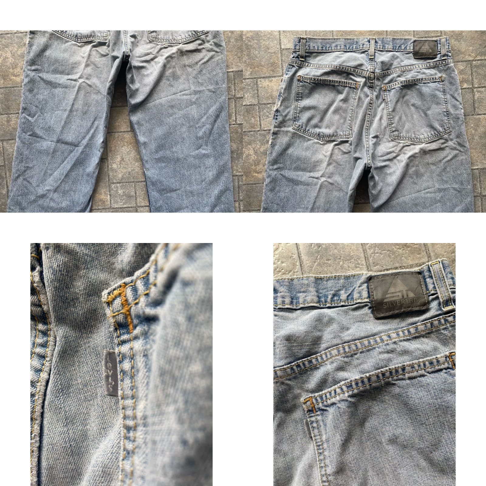 Vintage VINTAGE Levi’s Silvertab Jeans Men 36x30 Blue Flaws Wear VTG Pants Mens Jeans Size US 36 / EU 52 - 9 Thumbnail