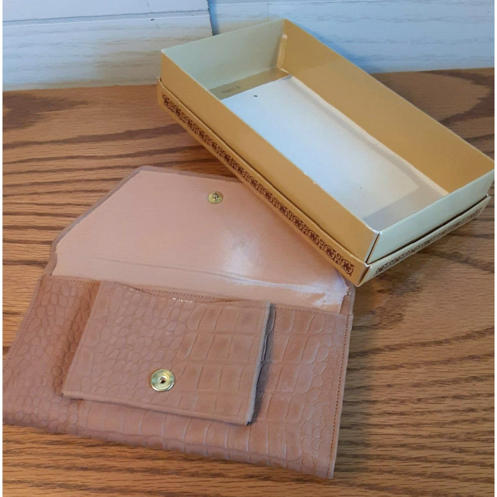 Vintage VINTAGE Buxton Wallet Women's Super Clutch Check Holder Leather Brown Folding Wallet Size ONE SIZE - 5 Thumbnail