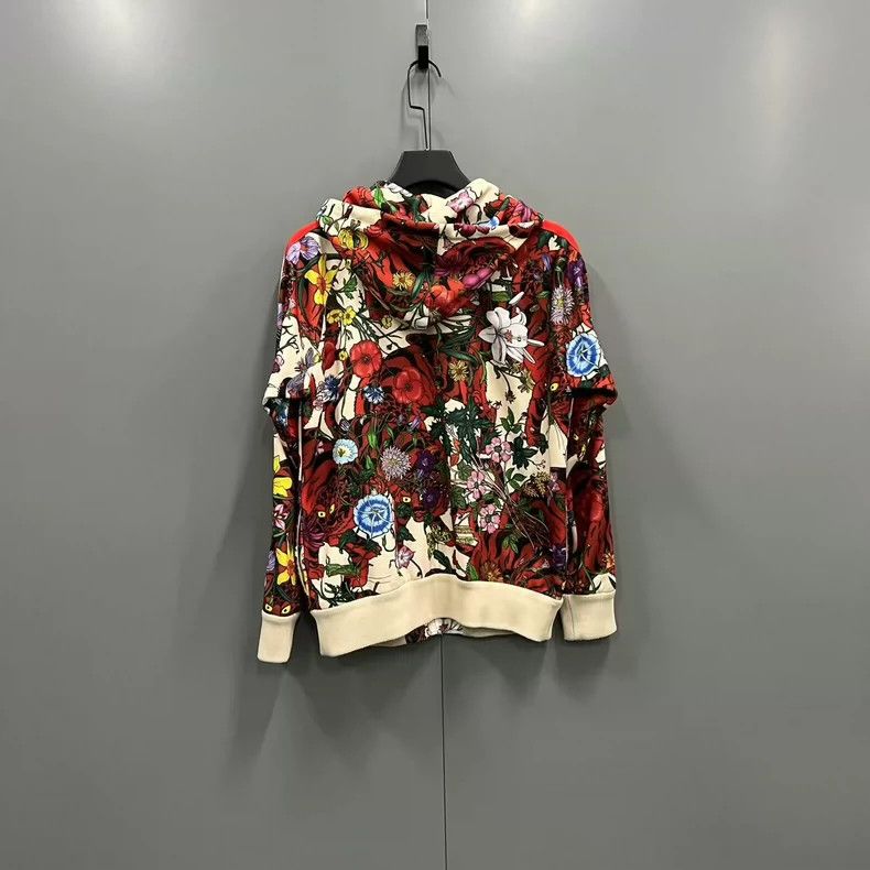Gucci Gucci Flower-printed hooded jacket 2502-Nextarrow Size US M / EU 48-50 / 2 - 2 Thumbnail
