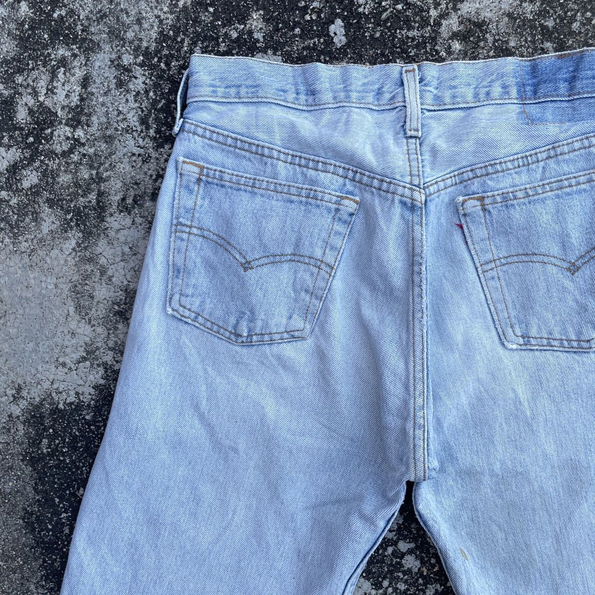 Vintage 80s Levis Button 524 Distressed Denim Jeans
