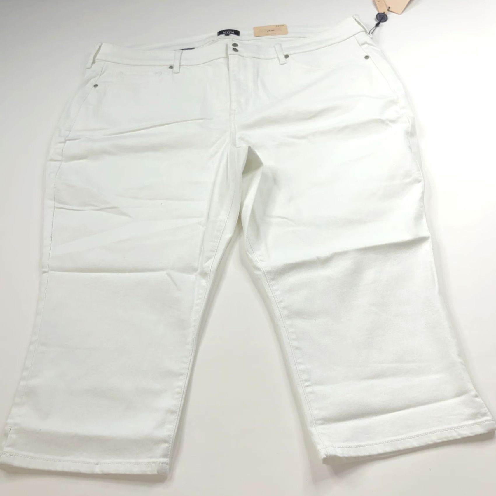 NYDJ NYDJ Lift Tuck Capri Jeans White 22WP Petite High Rise Denim Capris Womens 44W 20L Spring Summer Fall Winter? Size 40" / US 18 - 5 Thumbnail