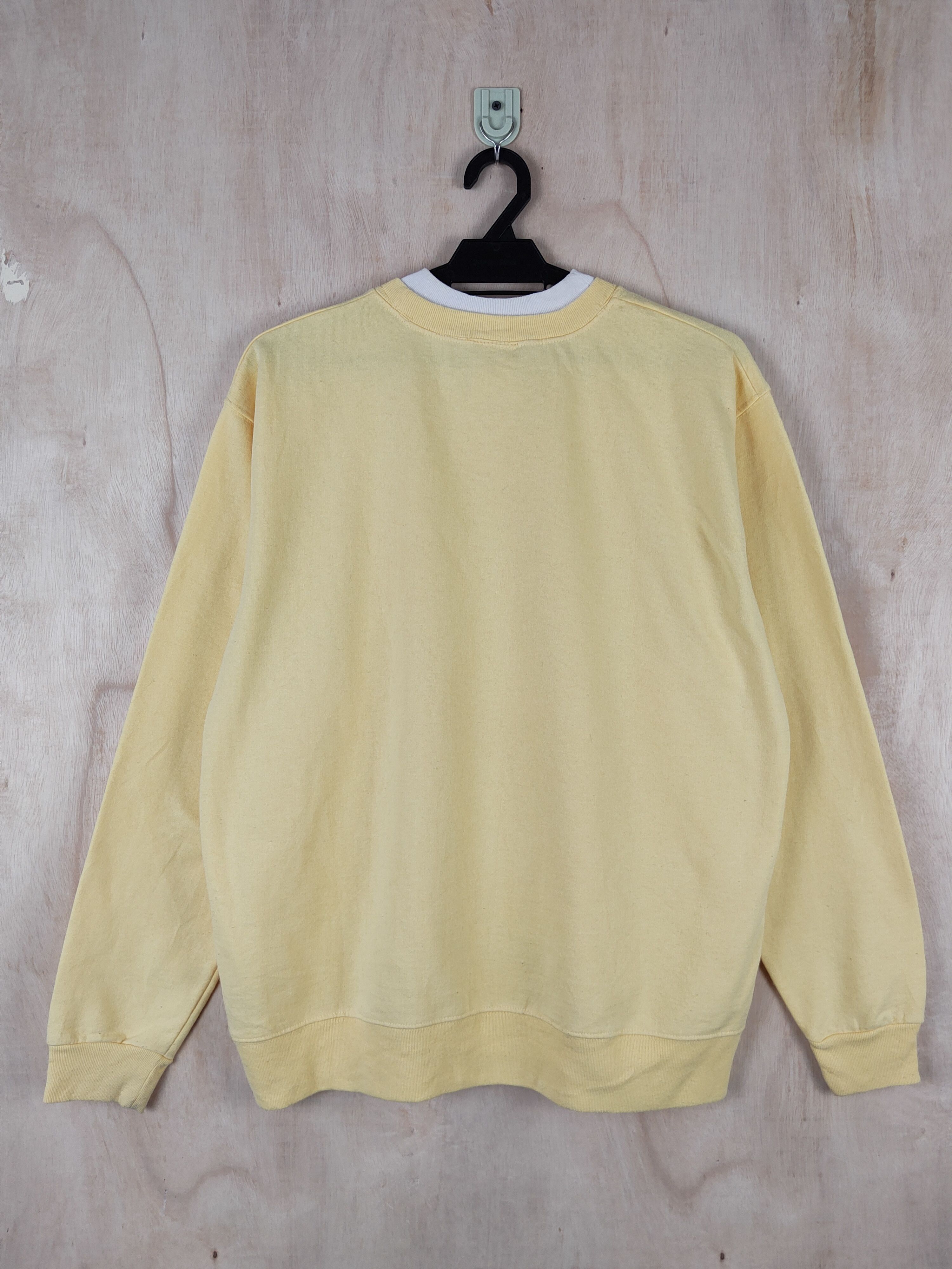 Japanese Brand Top Stitch art double collar Yellow Sweatshirts #S2586 Size L / US 10 / IT 46 - 8 Thumbnail