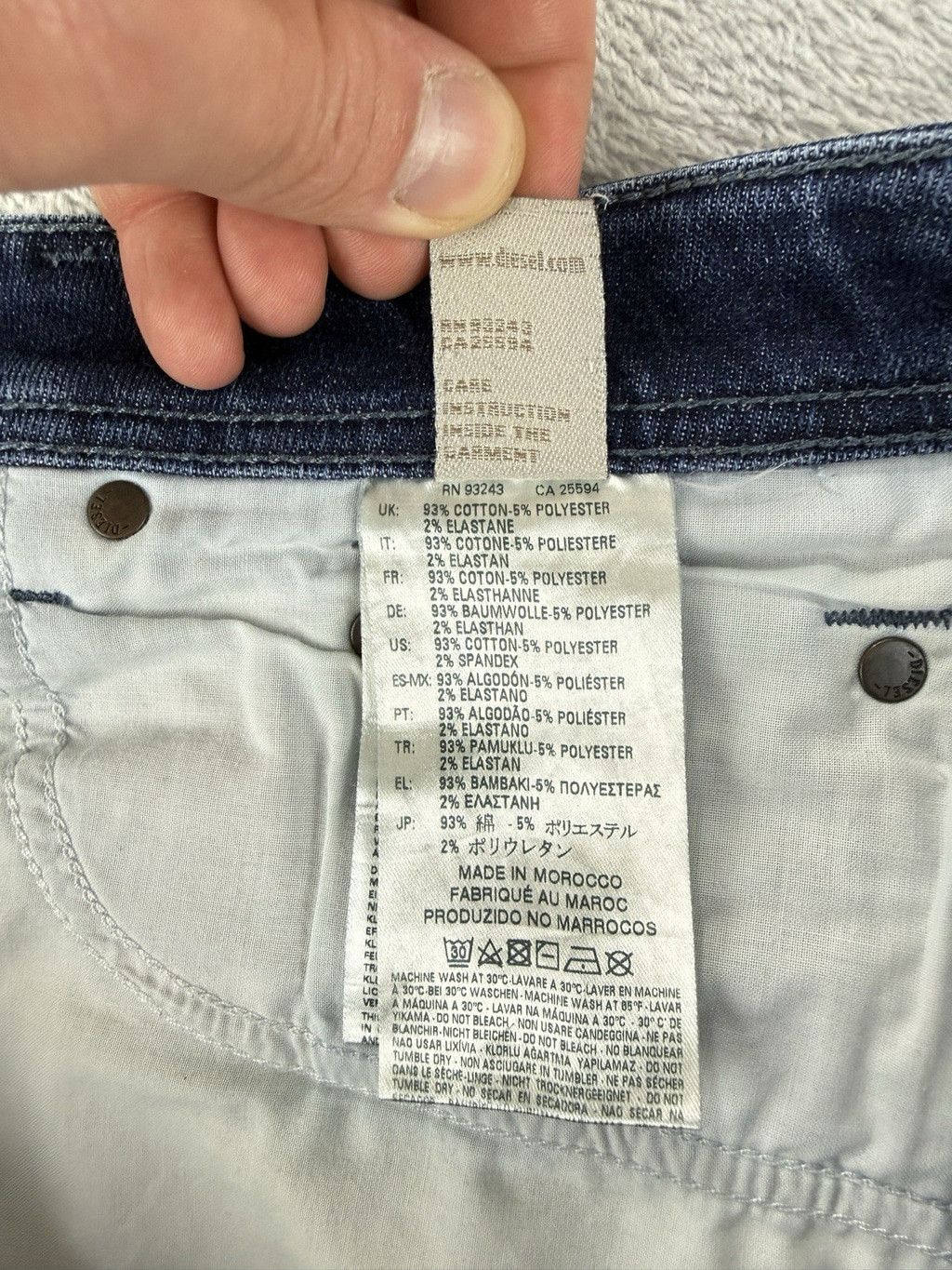 Diesel Diesel Men's Size 33 W X 32 L Waykee Regular Straight Button Size US 33 - 14 Thumbnail