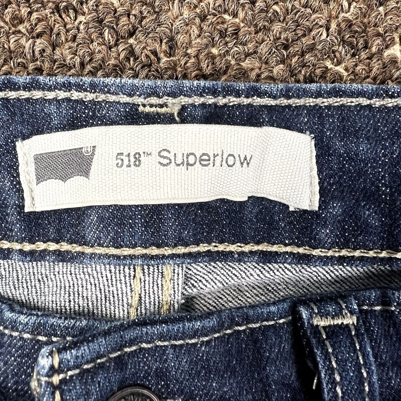 Levi's Levi's 518 Bootcut Jeans Womens Blue 32x30 Stretch Fit Denim Cotton Blend Regular Rise Mid 30 In Inseam Size 30" / US 8 / IT 44 - 2 Thumbnail