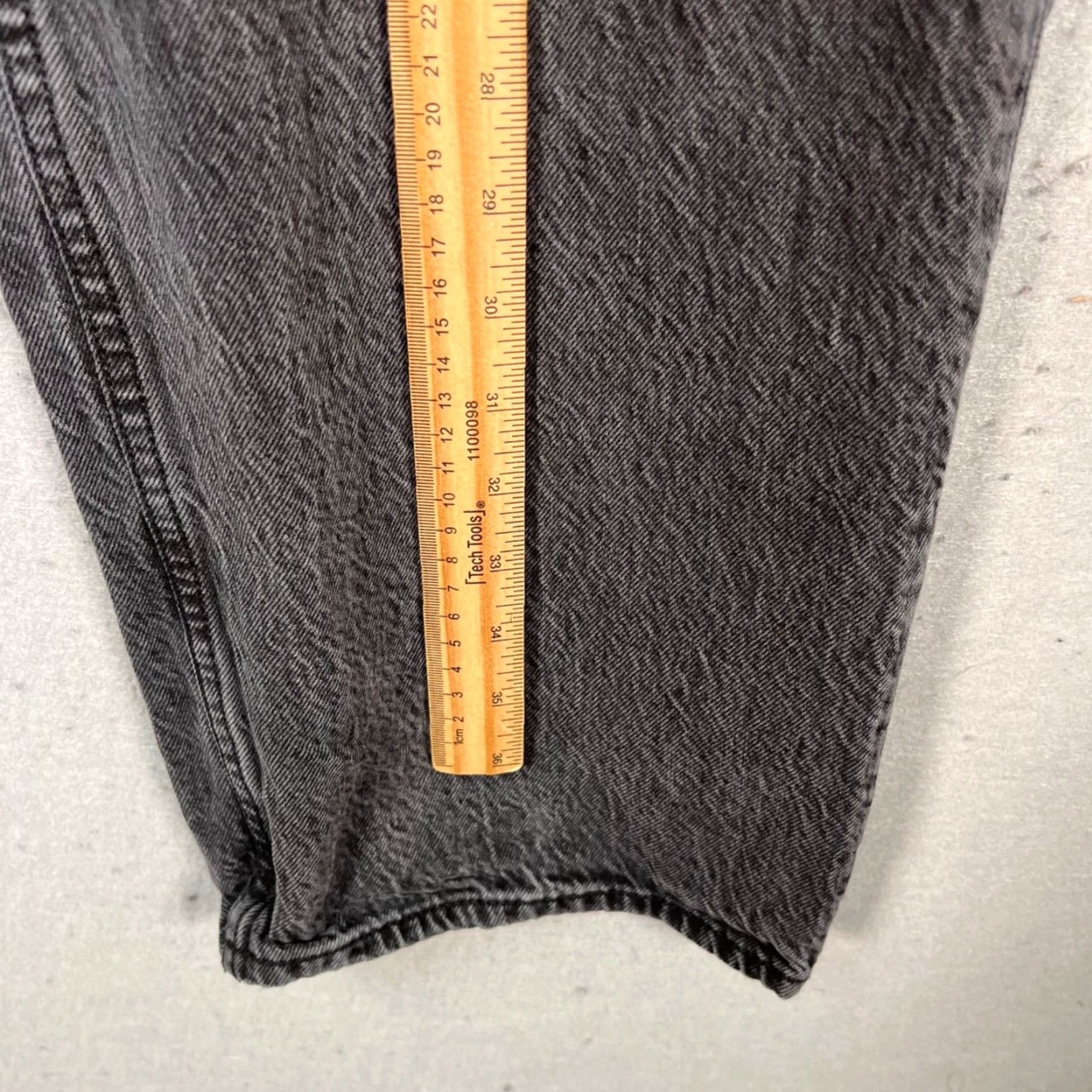 Abercrombie & Fitch Abercrombie & Fitch Womens 31 / 12s Black High Rise Loose Fit Denim Jeans Shirt? Size 34" / US 12 / IT 48 - 6 Thumbnail