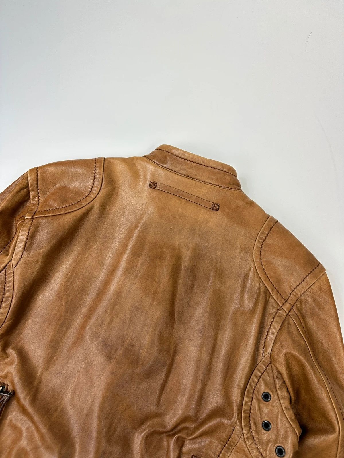 Prada Prada Sport 00’s Sample Brown Leather Jacket CowBoy Size US M / EU 48-50 / 2 - 9 Thumbnail