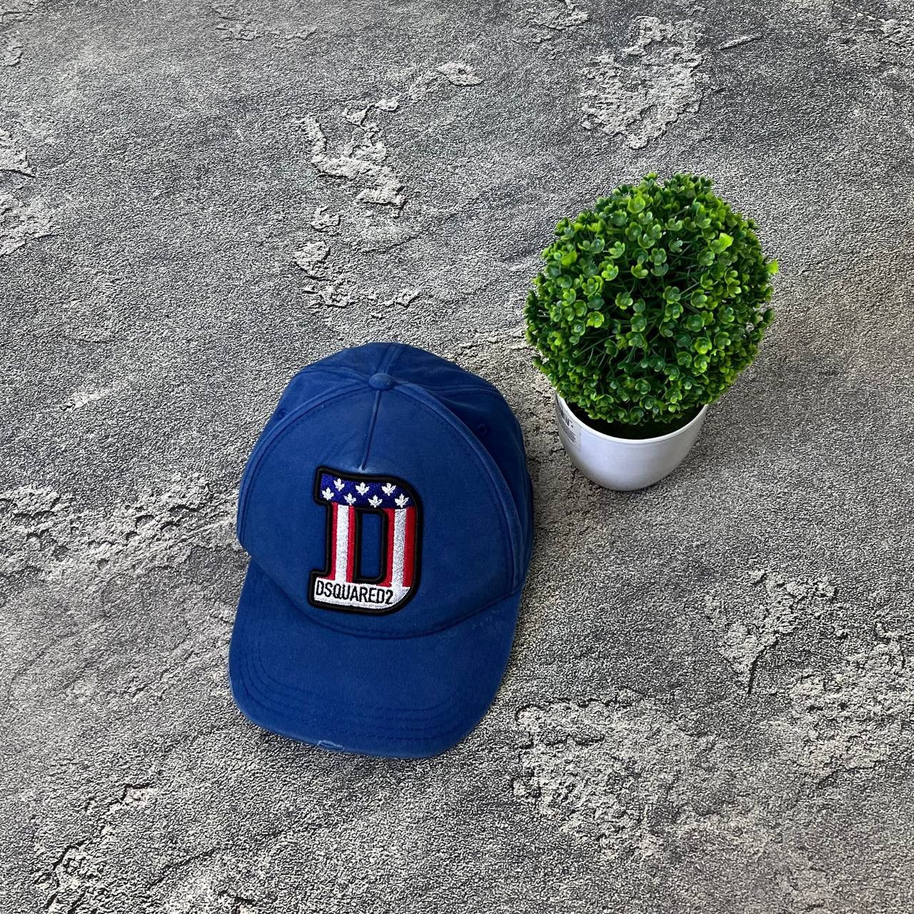 Dsquared2 Vintage DSQUARED2 USA Blue Baseball Y2K Cap Hat Spell Out Size ONE SIZE - 1 Thumbnail