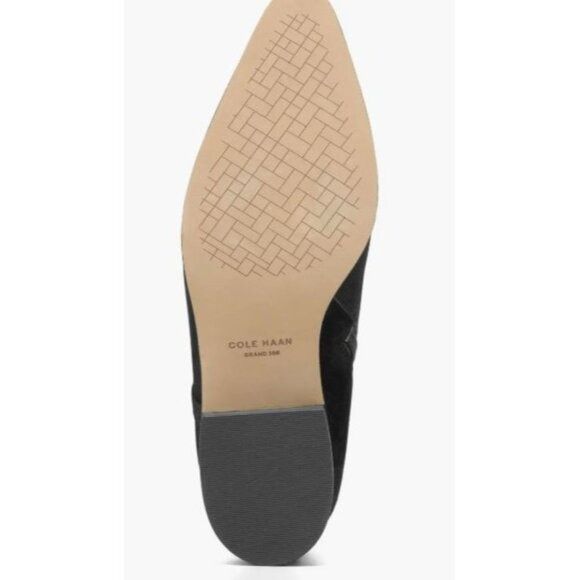 Cole Haan Cole Haan Womens Black Suede Side Zip Up Norella Buckle Ankl Size US 7.5 / IT 37.5 - 13 Thumbnail