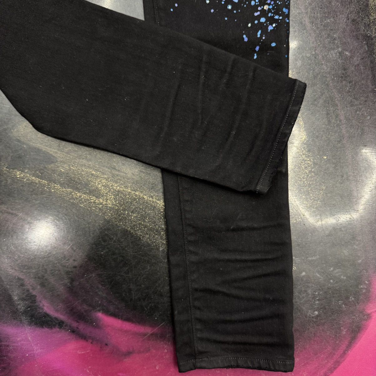 Amiri Amiri Blue Crystal Painter Jeans Black Size US 34 / EU 50 - 5 Thumbnail