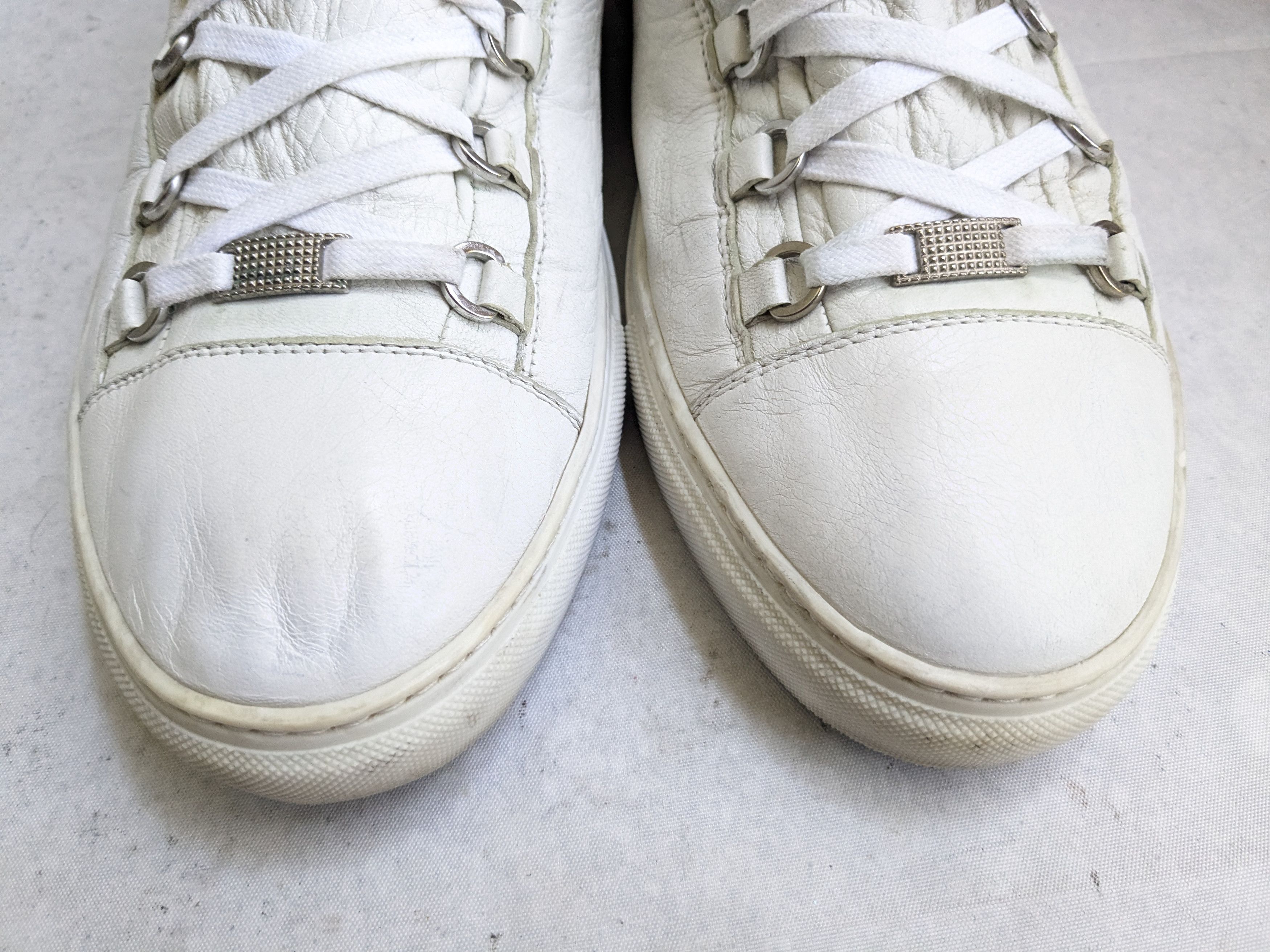 Balenciaga Balenciaga Arena Sneakers White 14 47 Low Tops Leather Size US 14 / EU 47 - 3 Thumbnail