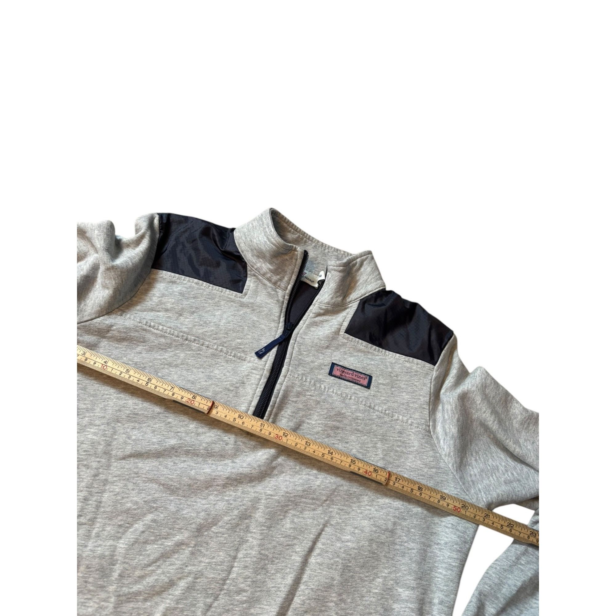 Vineyard Vines Vineyard Vines Mens Medium Gray Quarter-Zip Pullover Sweatsh Size US M / EU 48-50 / 2 - 7 Thumbnail