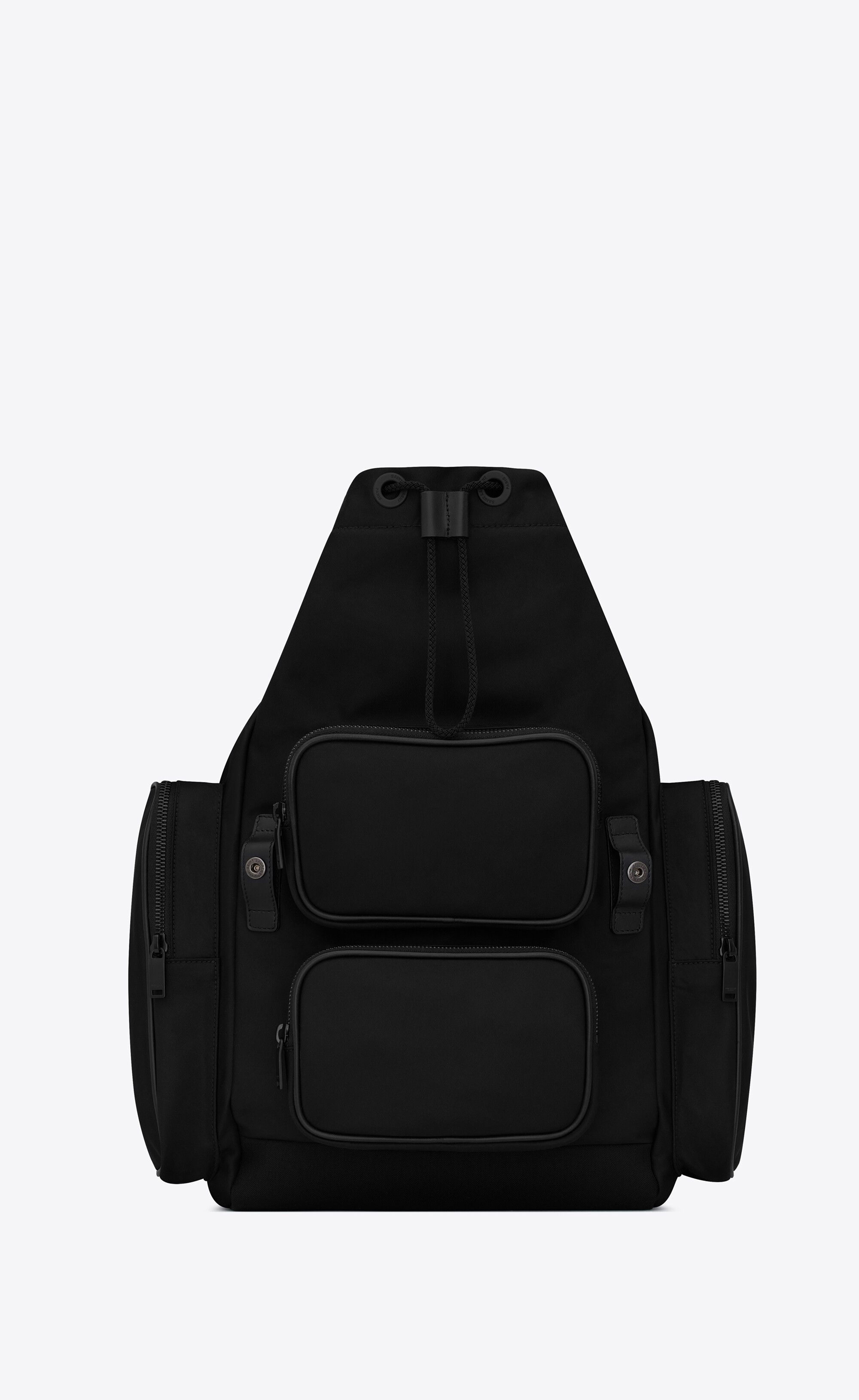 Saint Laurent Paris o1b1hav111025 Size: OS / City Multi Pocket Backpack in Black Size ONE SIZE - 4 Thumbnail