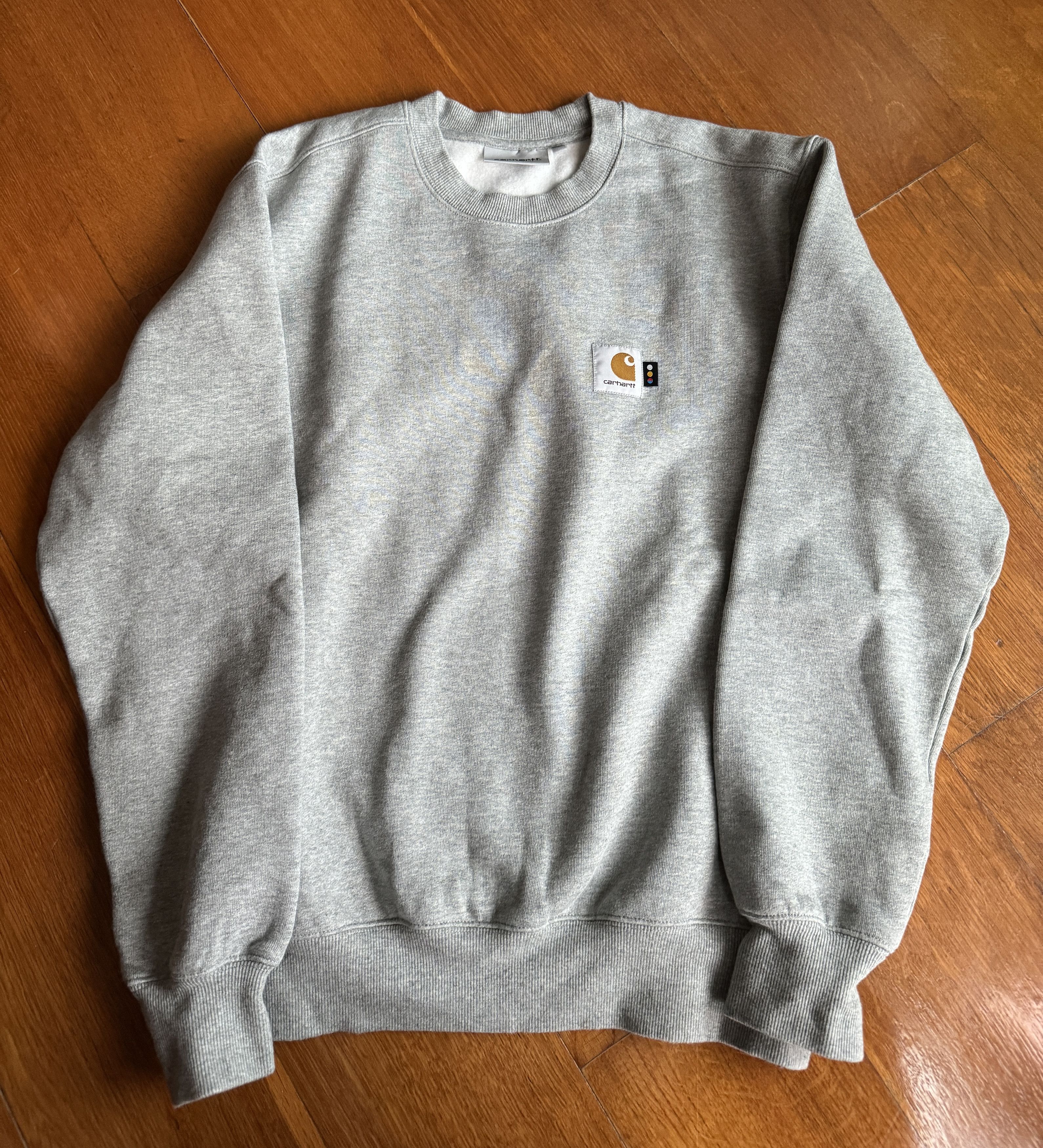 image of Carhartt Wip X Iab Studio Pocket Sweatshirt Grey Heather in Heather Grey, Men's (Size Small)