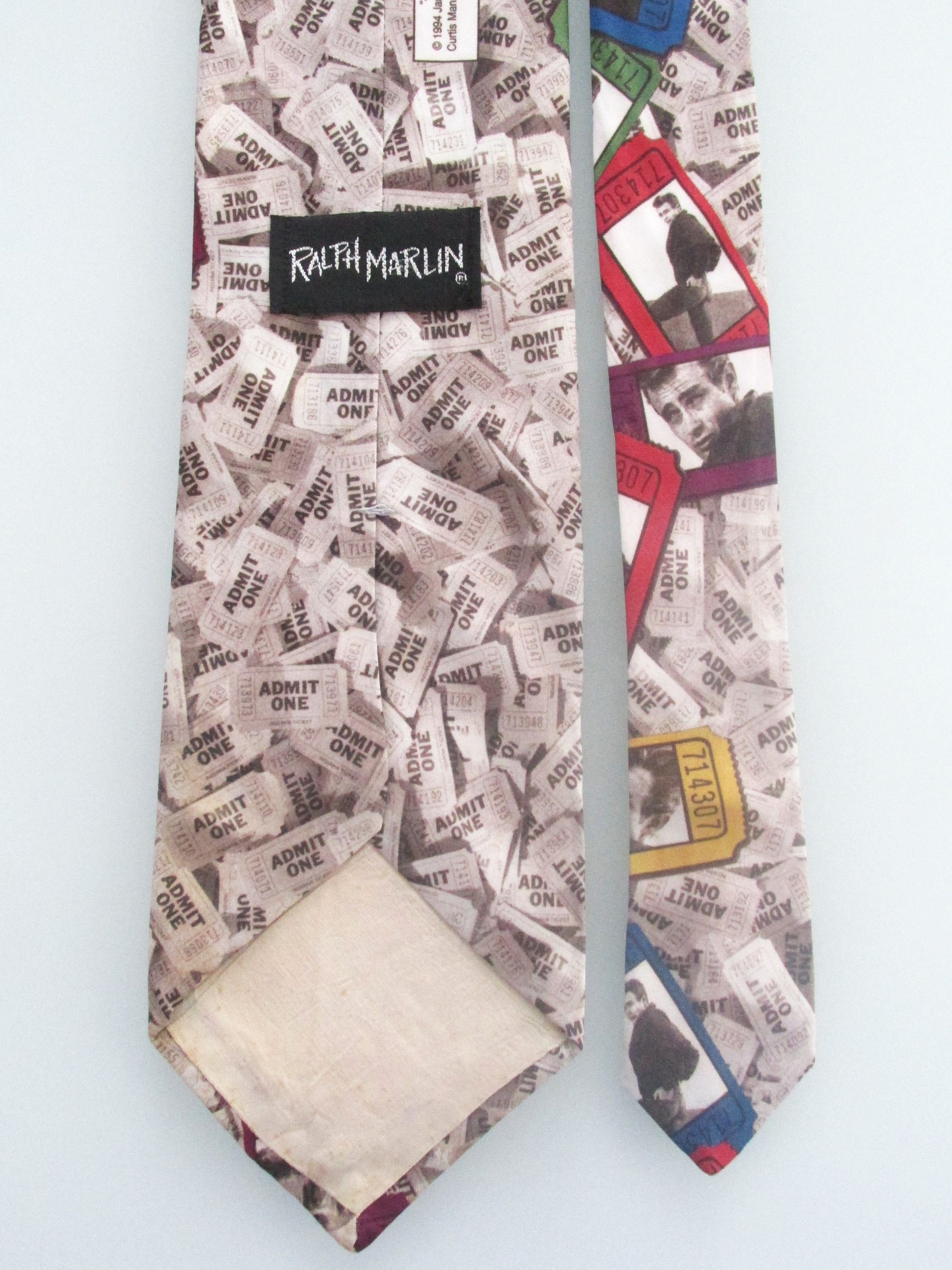 Ralph Marlin James Dean Vintage (NWOT) Men's Tie Size ONE SIZE - 4 Thumbnail