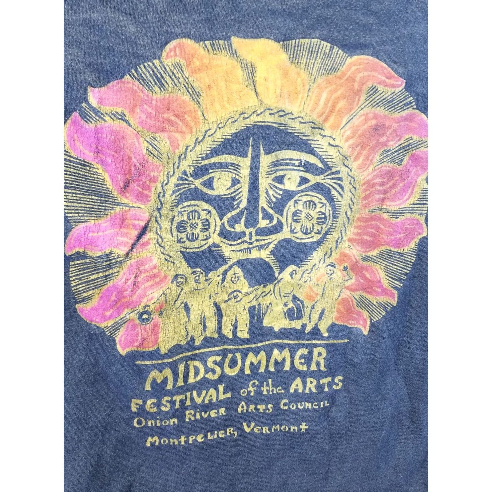 Hanes VINTAGE MIDSUMMER FESTIVAL OF THE ARTS SINGLE STITCH T-SHIRT SZ LARGE Size US L / EU 52-54 / 3 - 2 Thumbnail