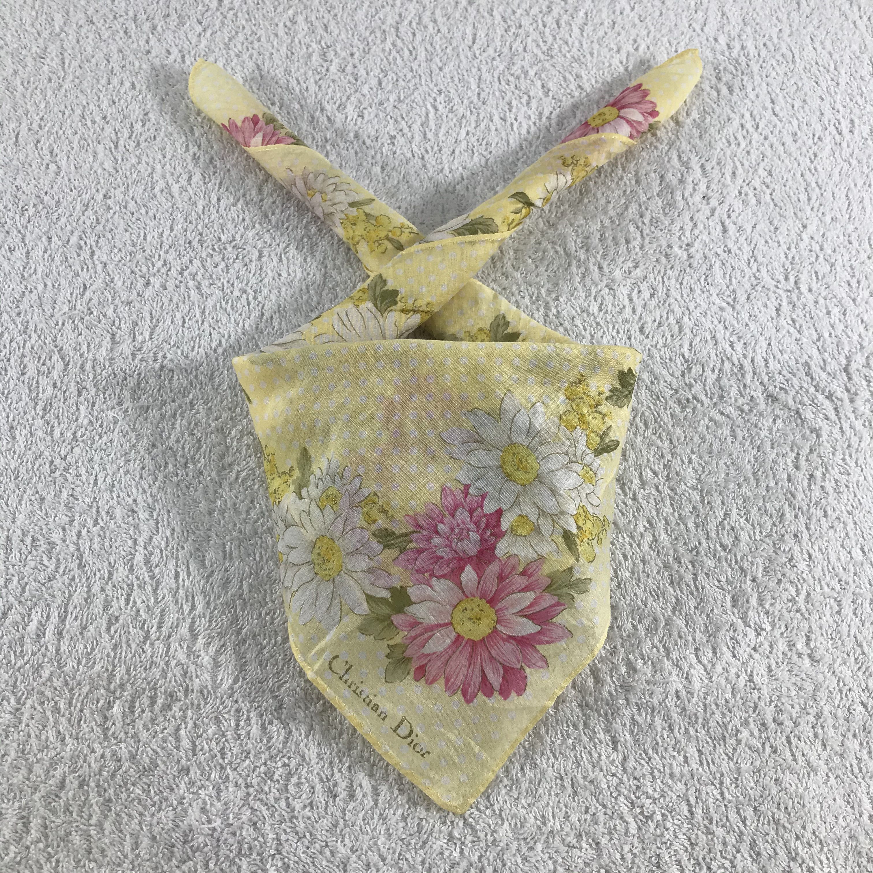 Christian Dior Monsieur × Vintage Christian Dior Bandana / Handkerchief / Neckerchief - S343 Size ONE SIZE - 3 Thumbnail