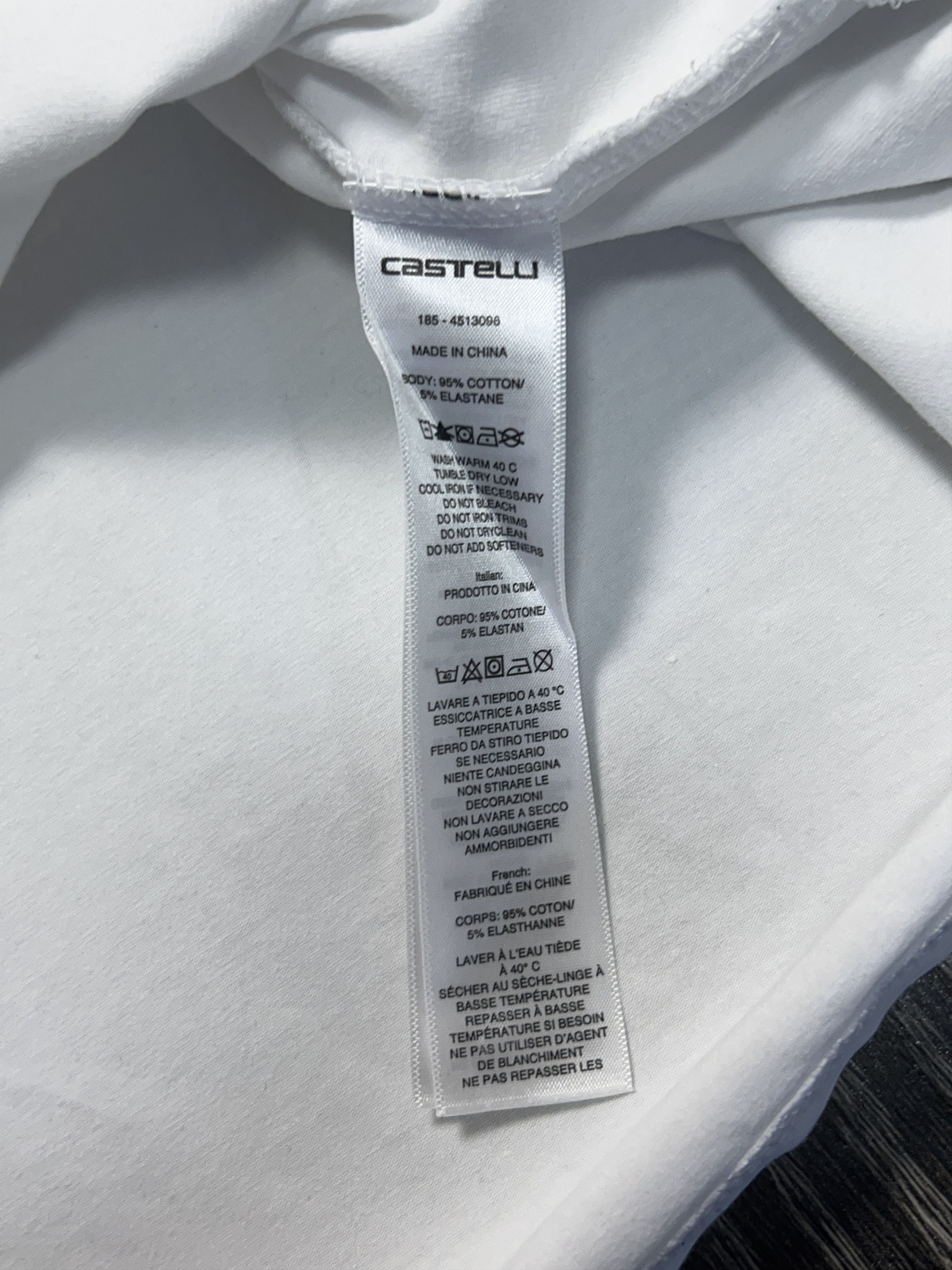 Other Mens Castelli Classic Cotton Polo T Shirt Tee Cycling Brand Size US M / EU 48-50 / 2 - 9 Thumbnail