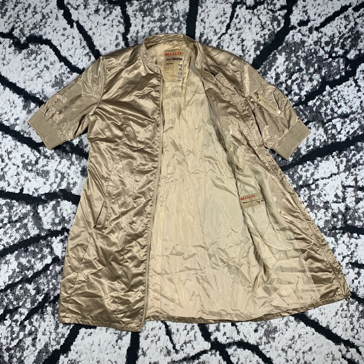 Prada 🔥RARE🔥Prada Gold Nylon Zip Jacket Coat Womens Vintage Size M / US 6-8 / IT 42-44 - 1 Thumbnail