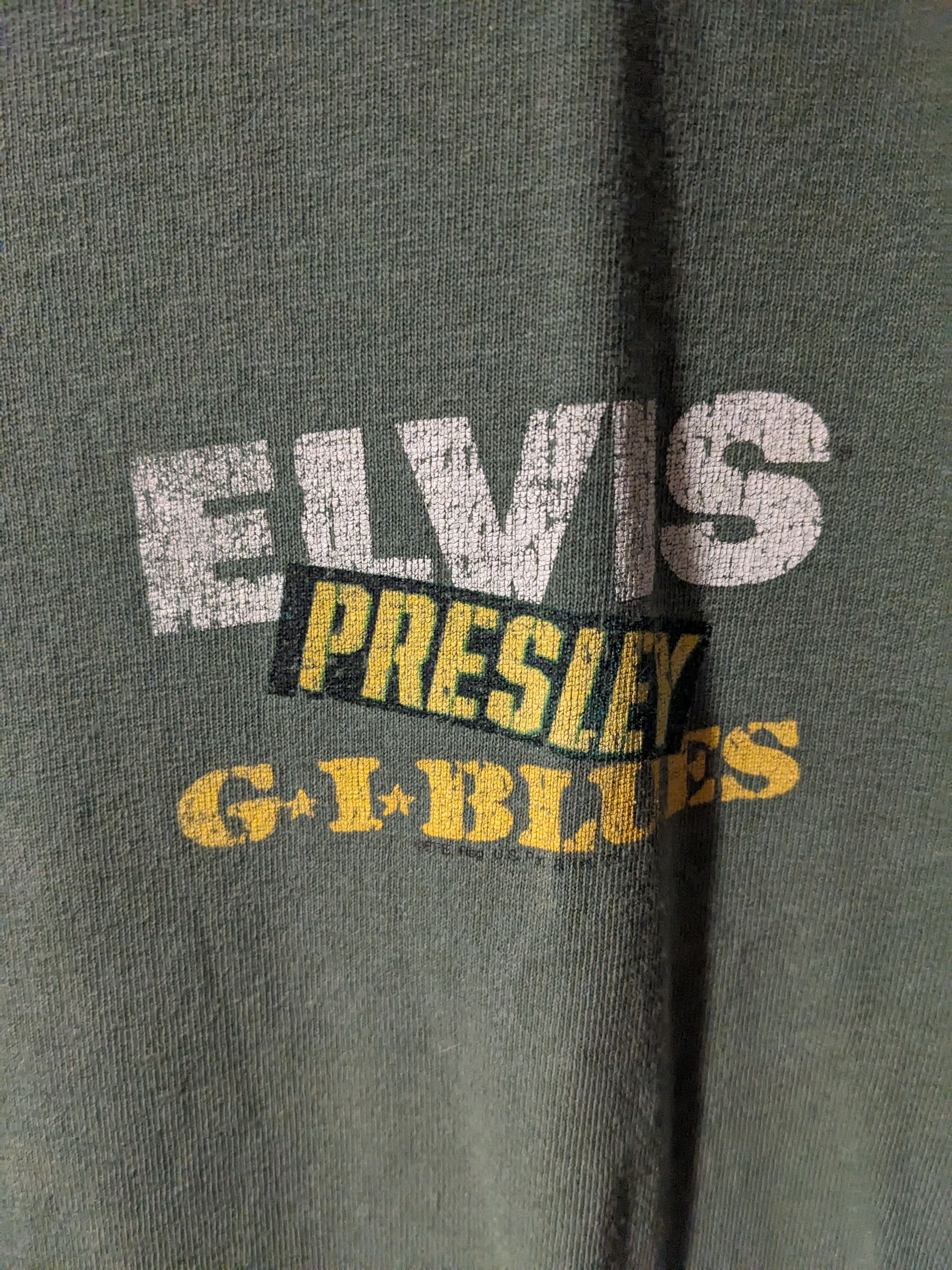 Band Tees × Vintage Vintage Y2K Elvis Presley G.I. Blues Tour Large T-Shirt Size US L / EU 52-54 / 3 - 4 Thumbnail