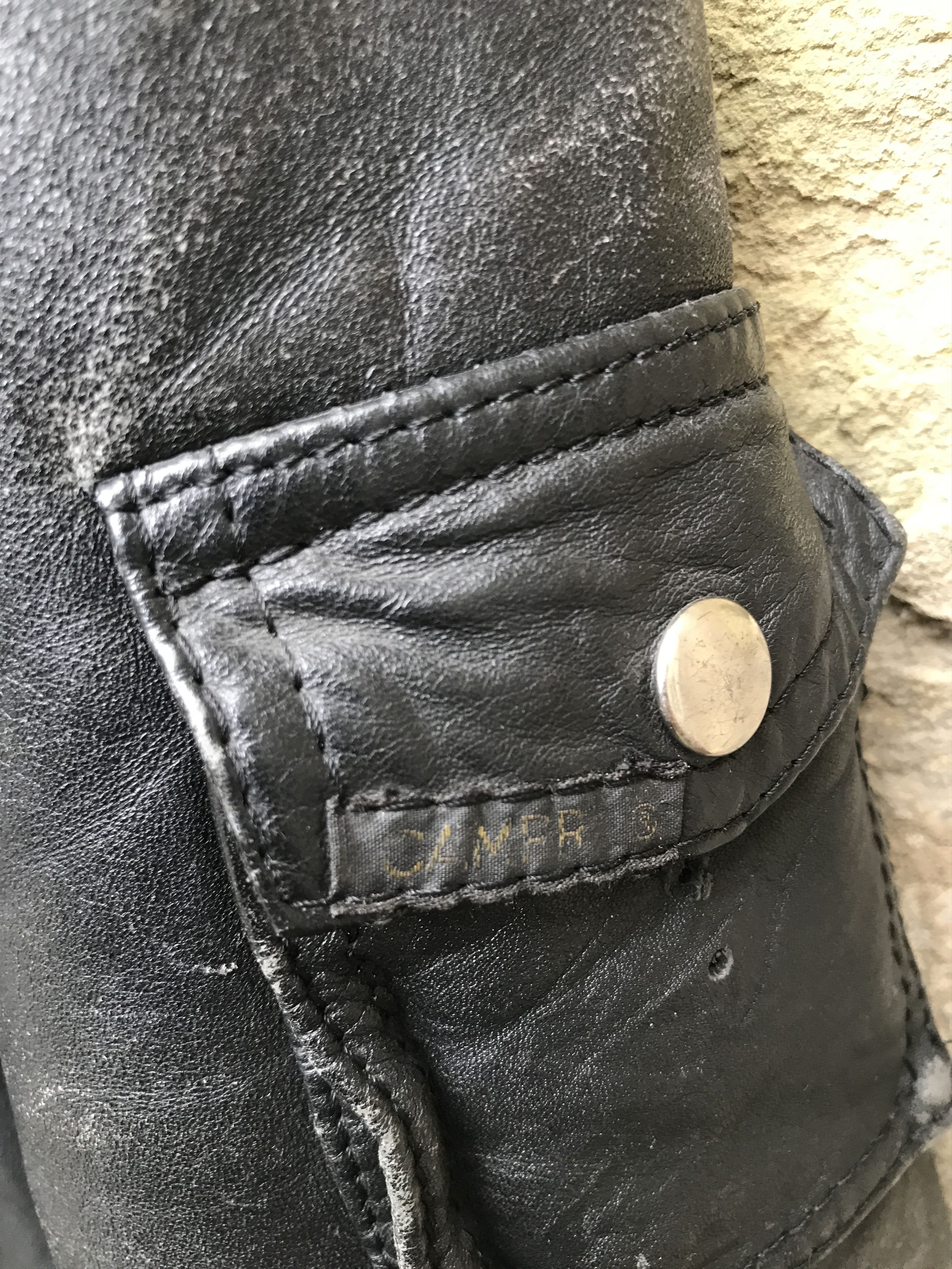 Vintage Rare 80s CAMPRI MANX Leather Biker Jacket PUNK HARDCORE Size US M / EU 48-50 / 2 - 18 Thumbnail